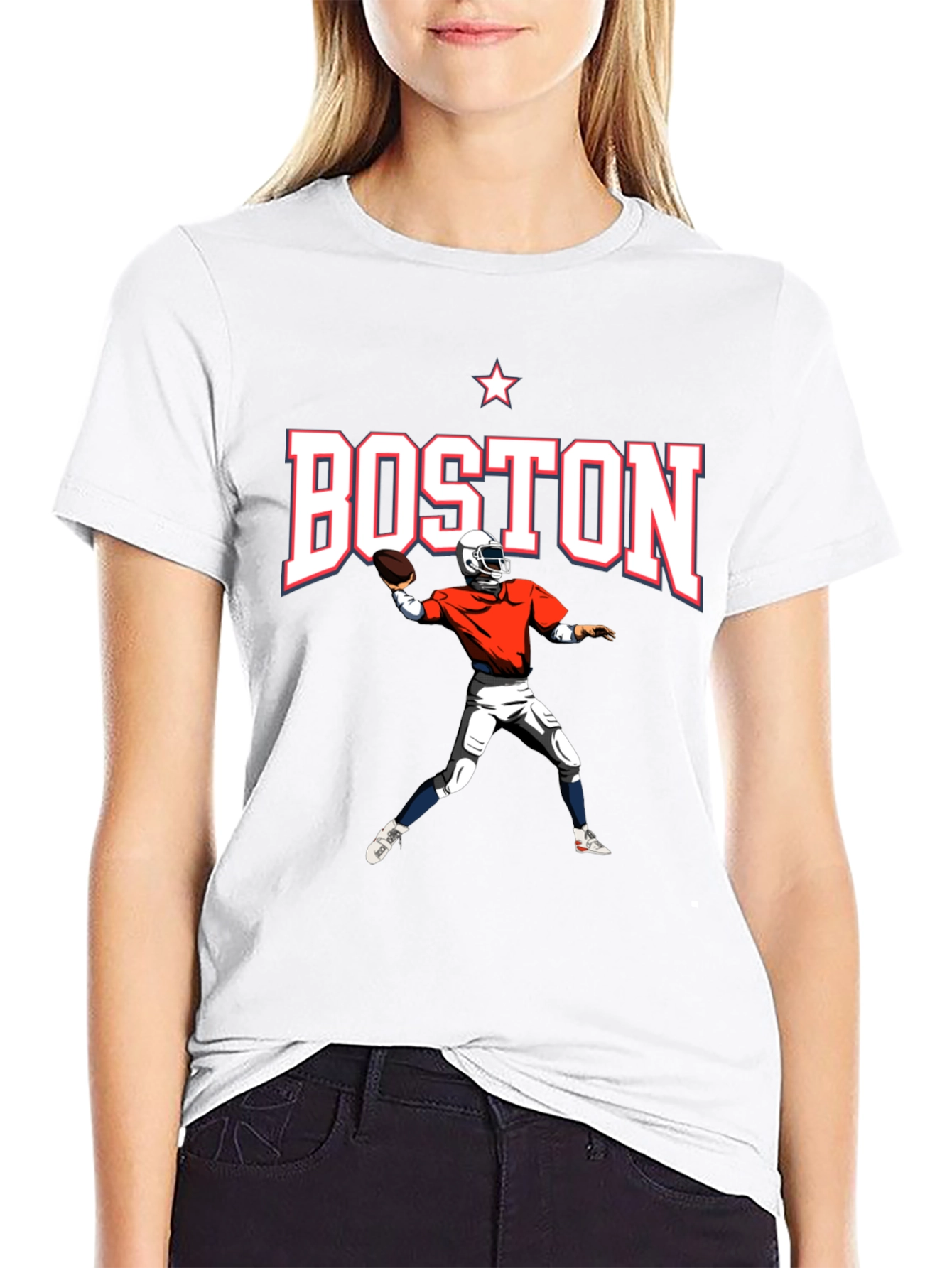 Boston Football Graphic T-Shirt
