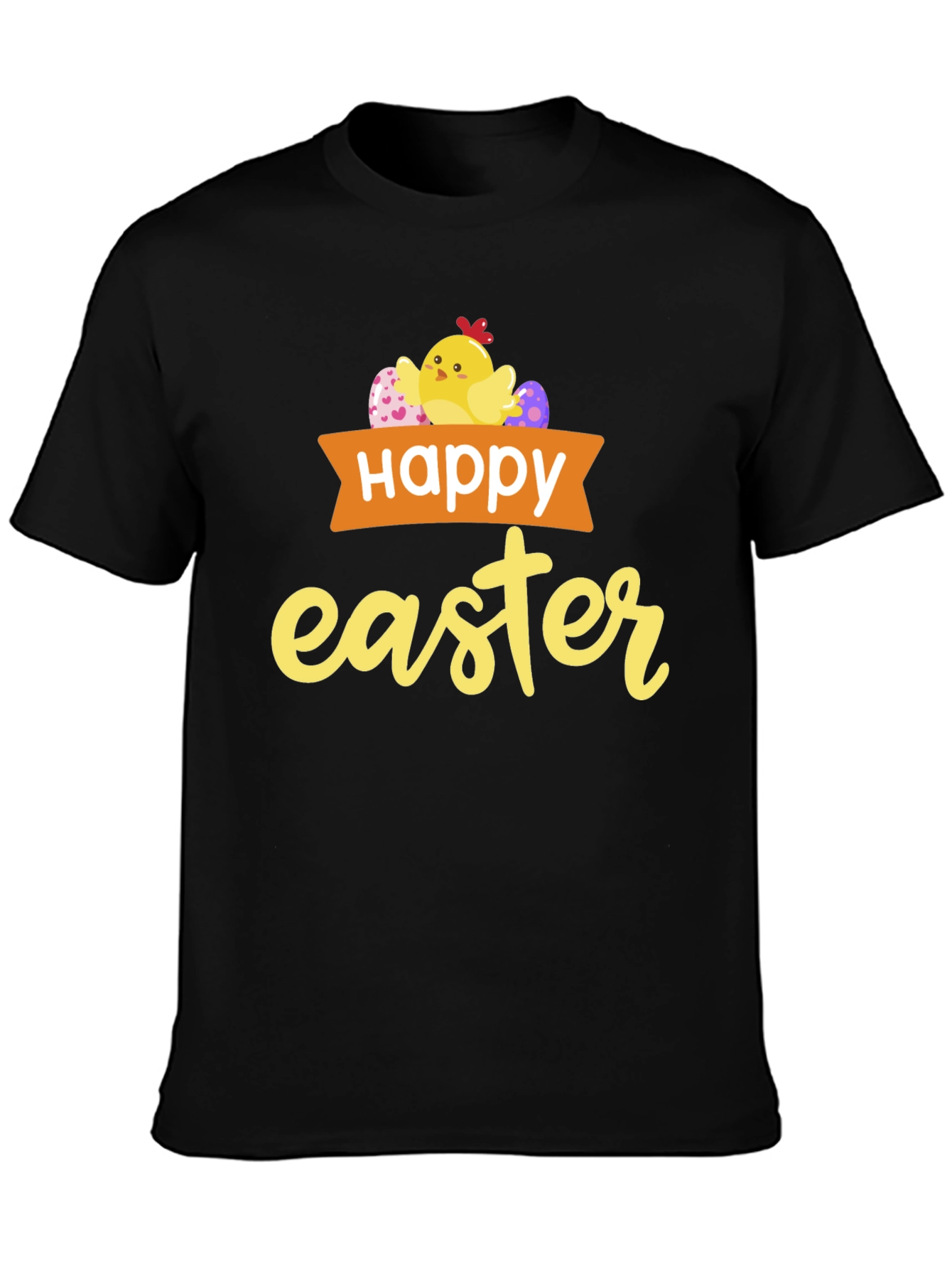 Happy Easter T-Shirt with Chick & Eggs