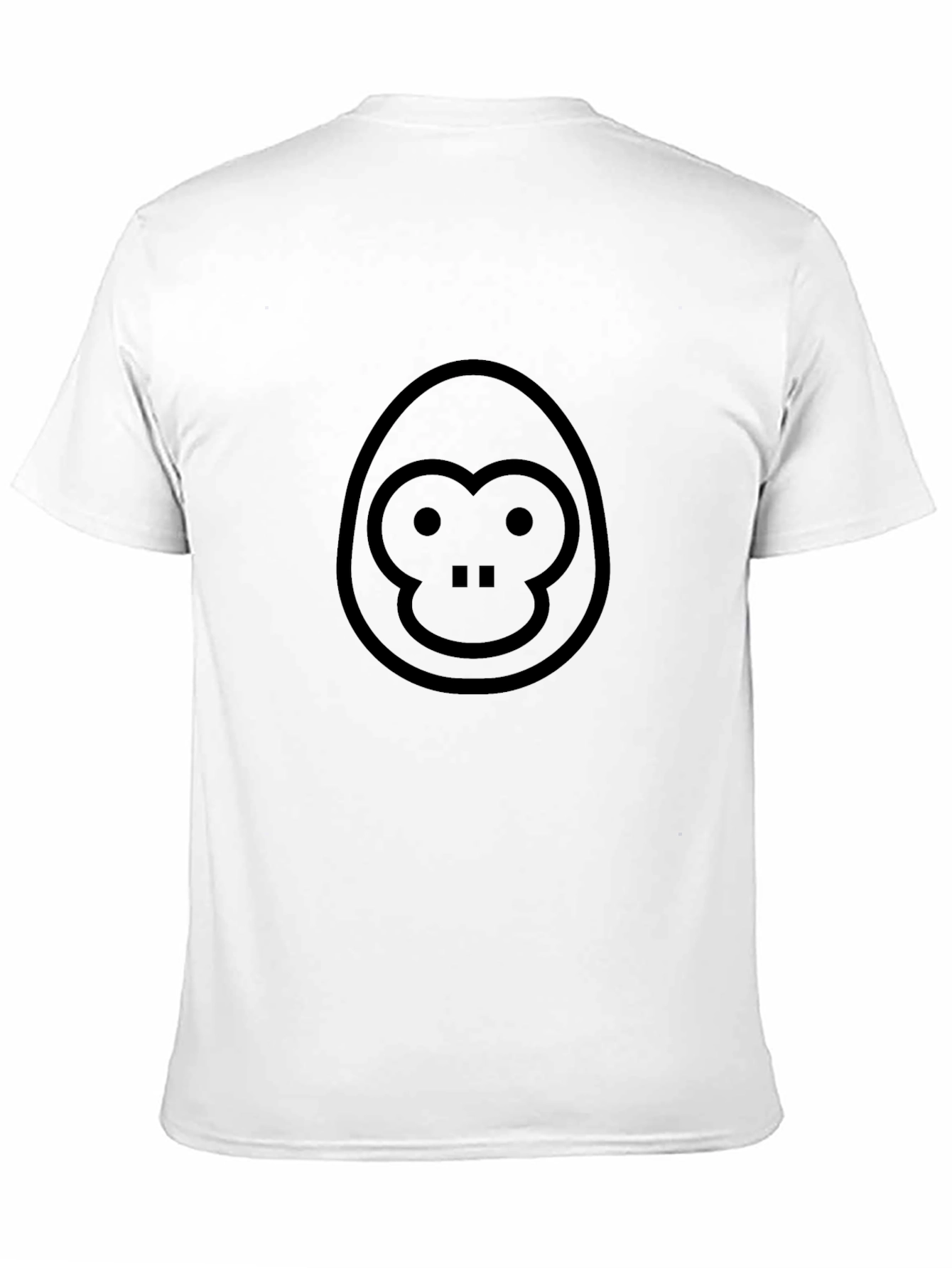 Graphic Monkey Tee - Black Cotton T-Shirt