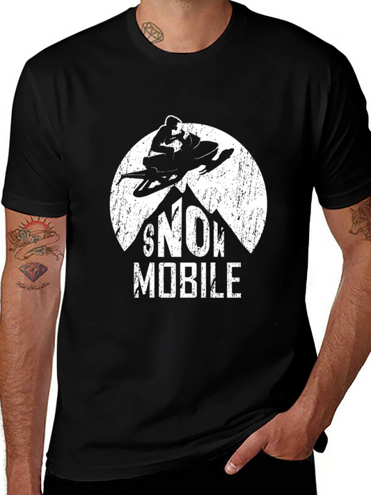 Snowmobile Graphic T-Shirt - Adventure Ready!