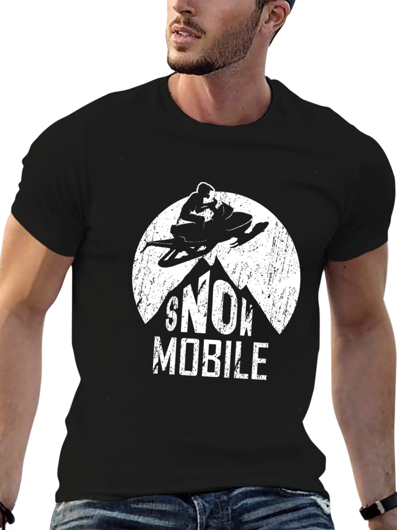 Snowmobile Graphic T-Shirt - Adventure Ready!