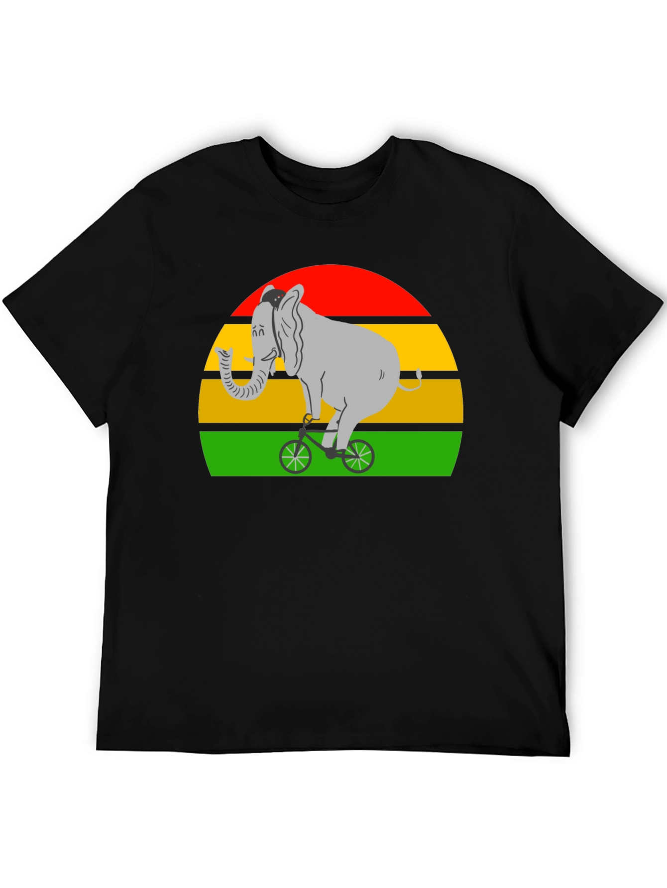 Elephant on Bicycle T-Shirt - Fun Graphic Tee