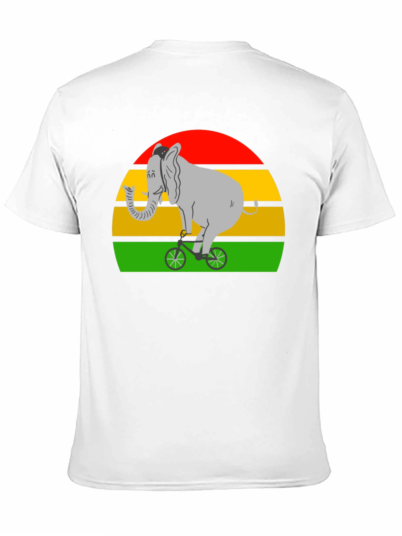 Elephant on Bicycle T-Shirt - Fun Graphic Tee