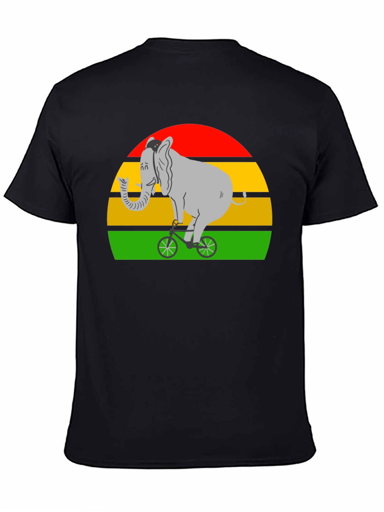 Elephant on Bicycle T-Shirt - Fun Graphic Tee