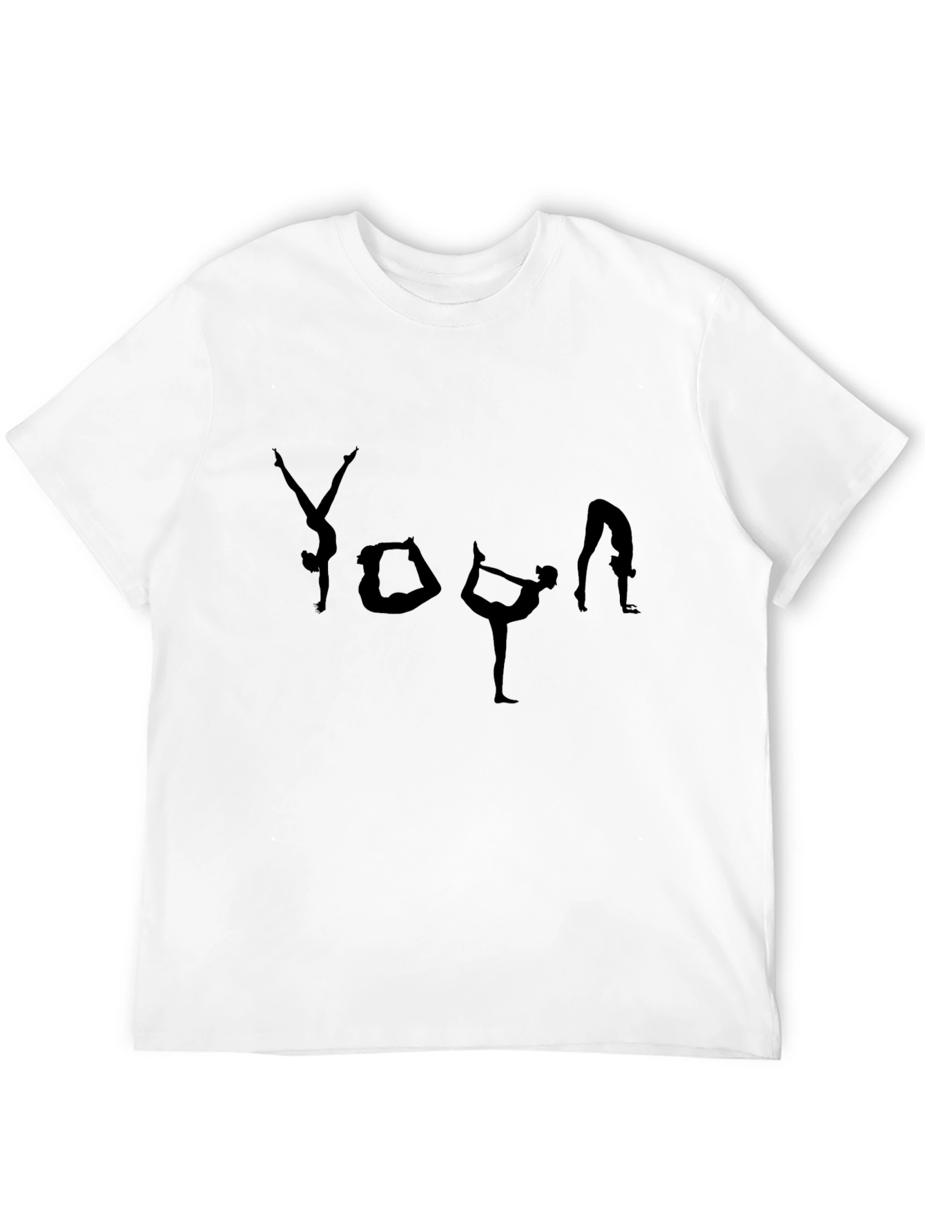 Yoga Pose Graphic T-Shirt - Black