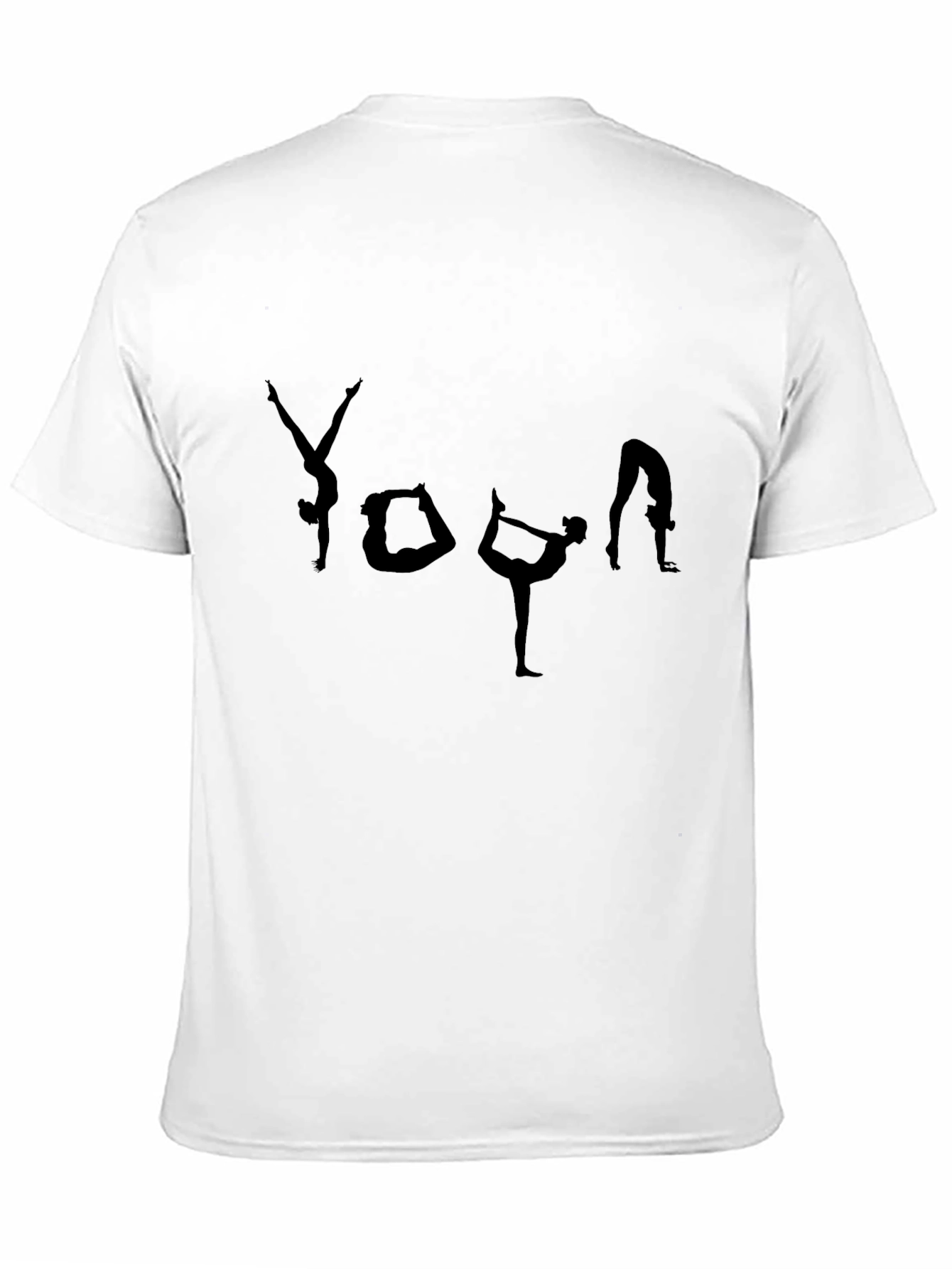 Yoga Pose Graphic T-Shirt - Black