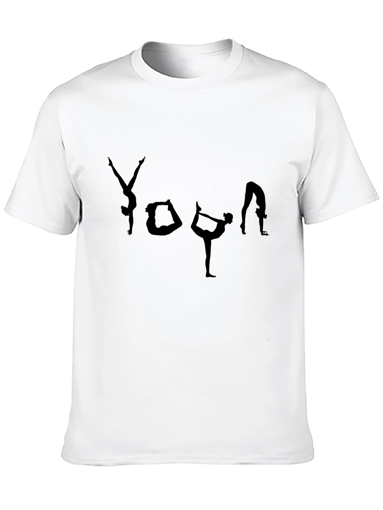 Yoga Pose Graphic T-Shirt - Black