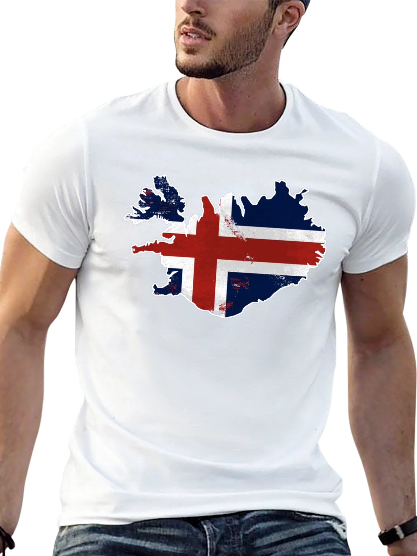 Iceland Flag Map T-Shirt - Patriotic Pride