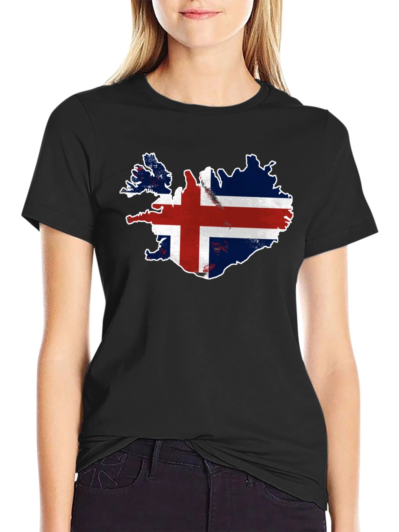 Iceland Flag Map T-Shirt - Patriotic Pride