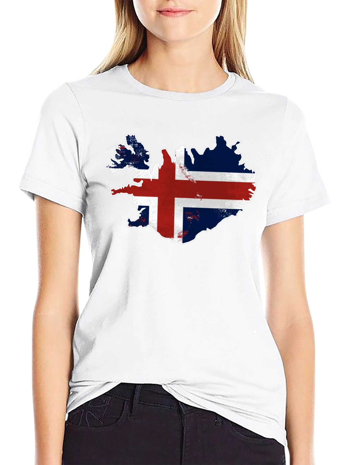 Iceland Flag Map T-Shirt - Patriotic Pride