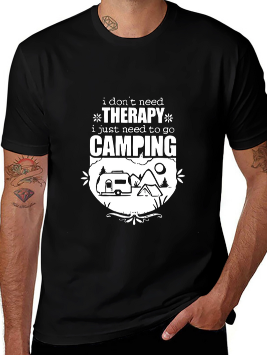 Camping Therapy T-Shirt - Outdoor Adventure Tee