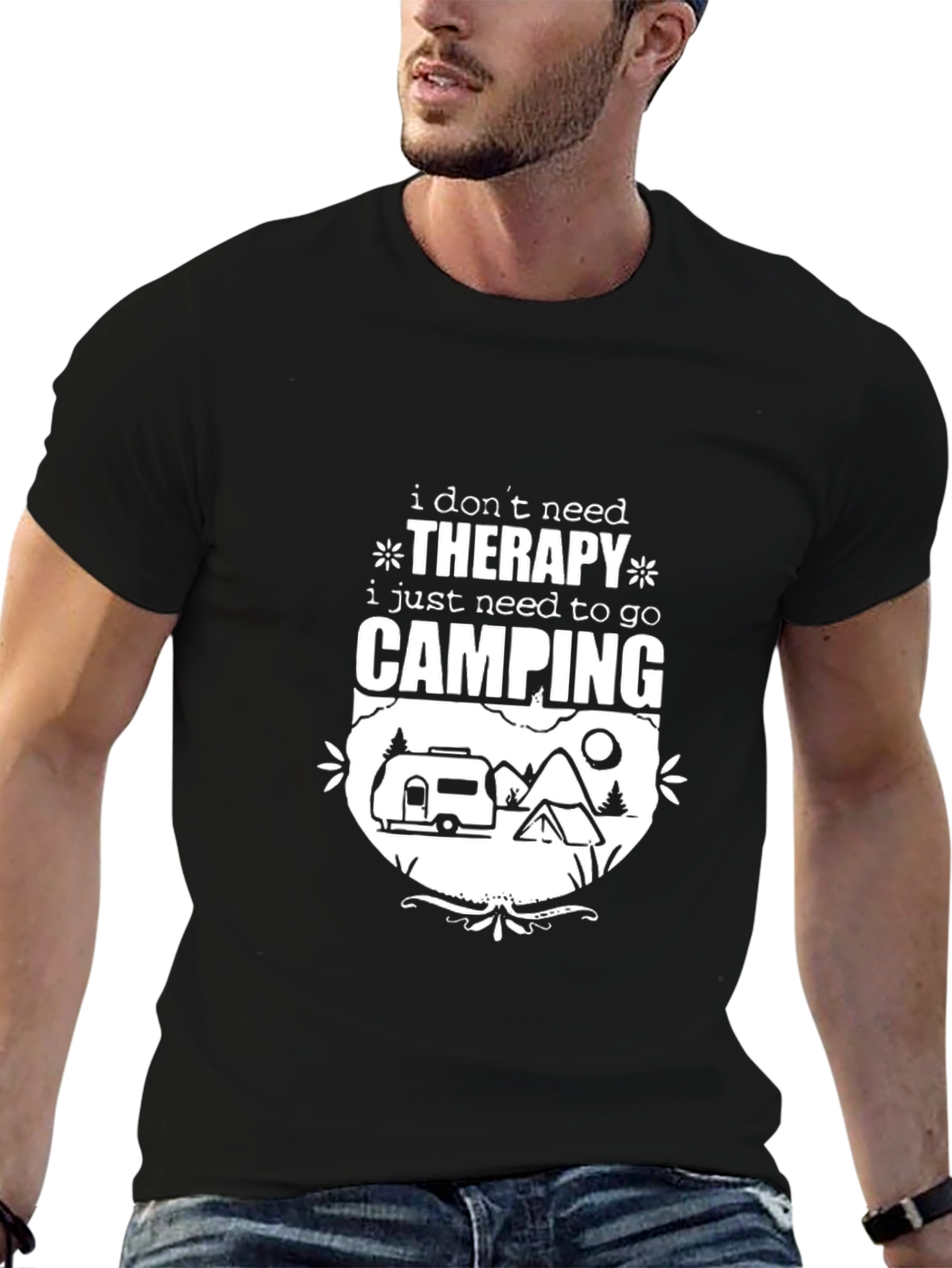 Camping Therapy T-Shirt - Outdoor Adventure Tee
