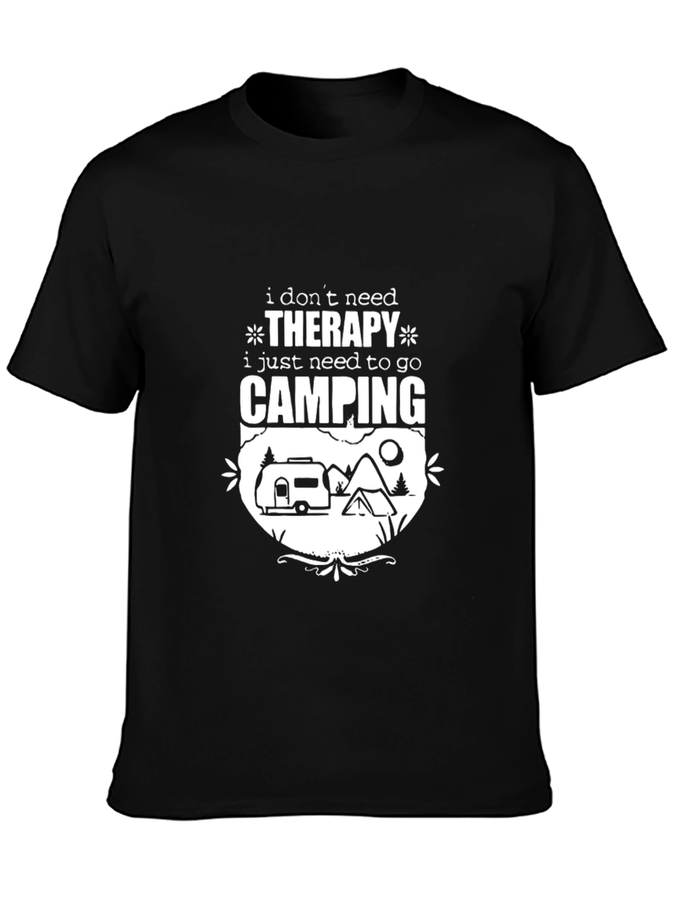 Camping Therapy T-Shirt - Outdoor Adventure Tee