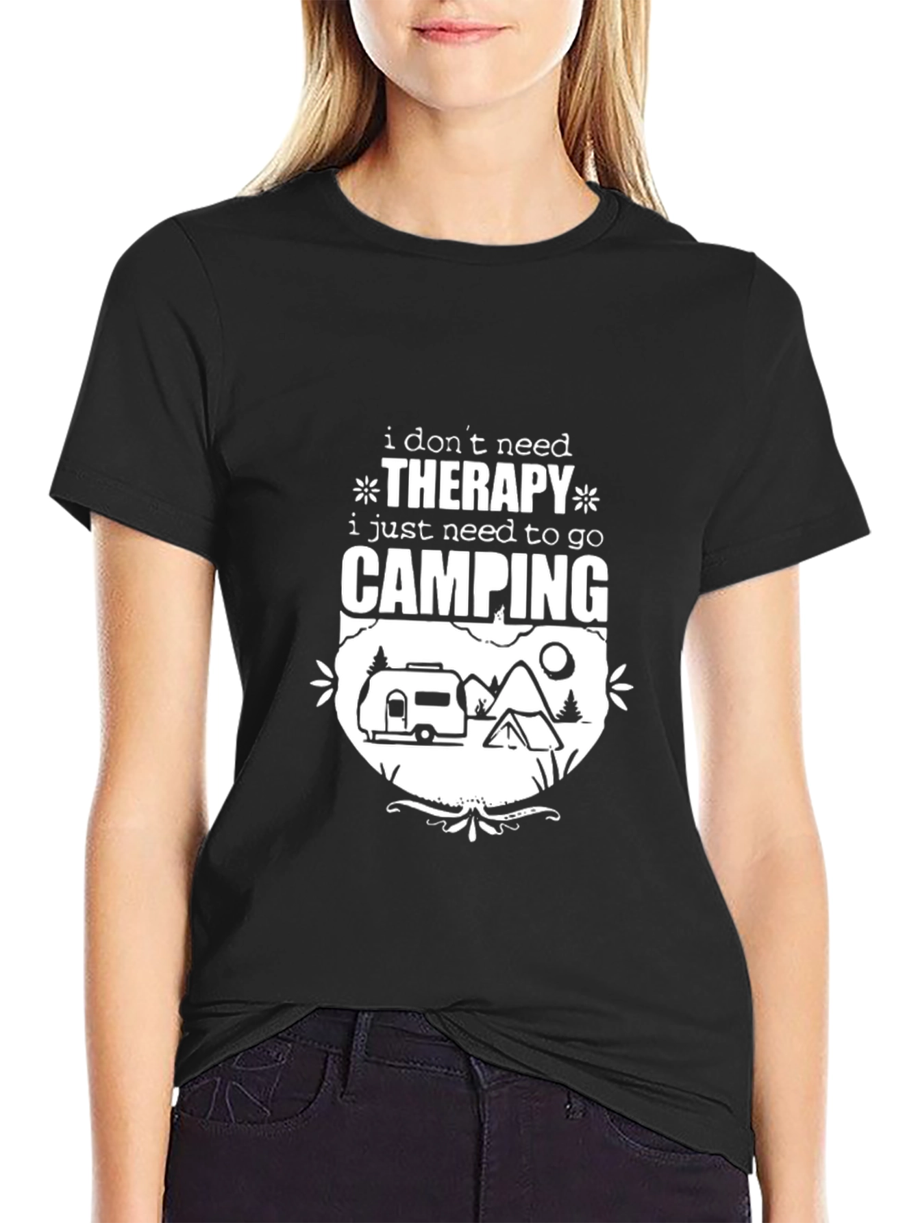Camping Therapy T-Shirt - Outdoor Adventure Tee