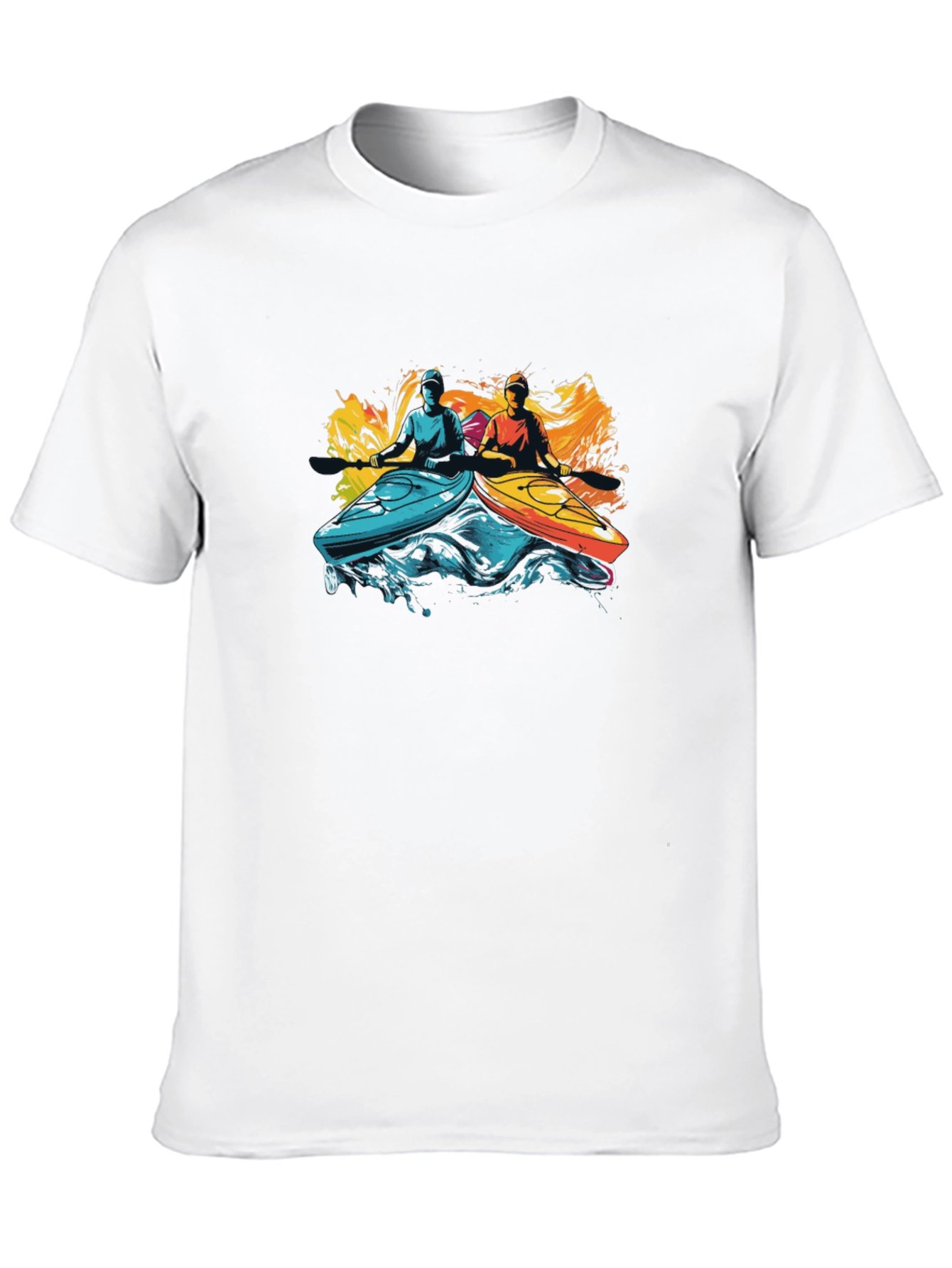 Kayaking Adventure Black T-Shirt