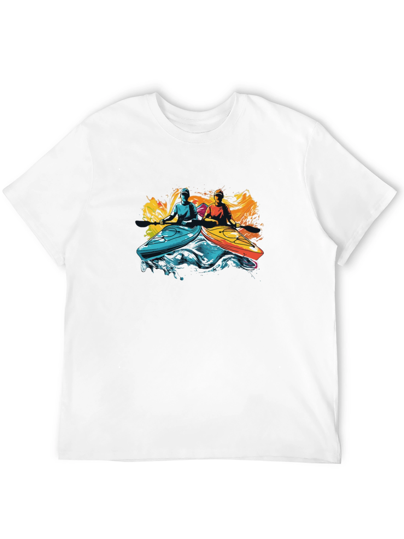 Kayaking Adventure Black T-Shirt