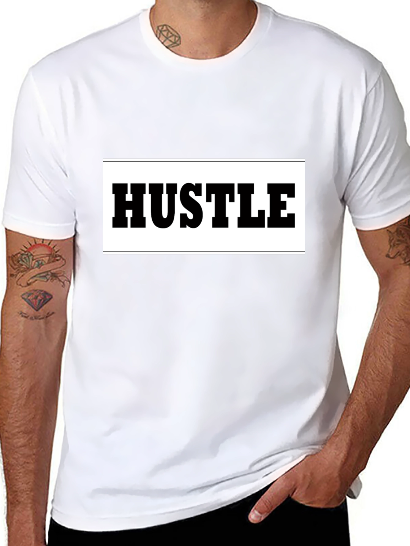 Hustle Graphic Print Mens T-Shirt