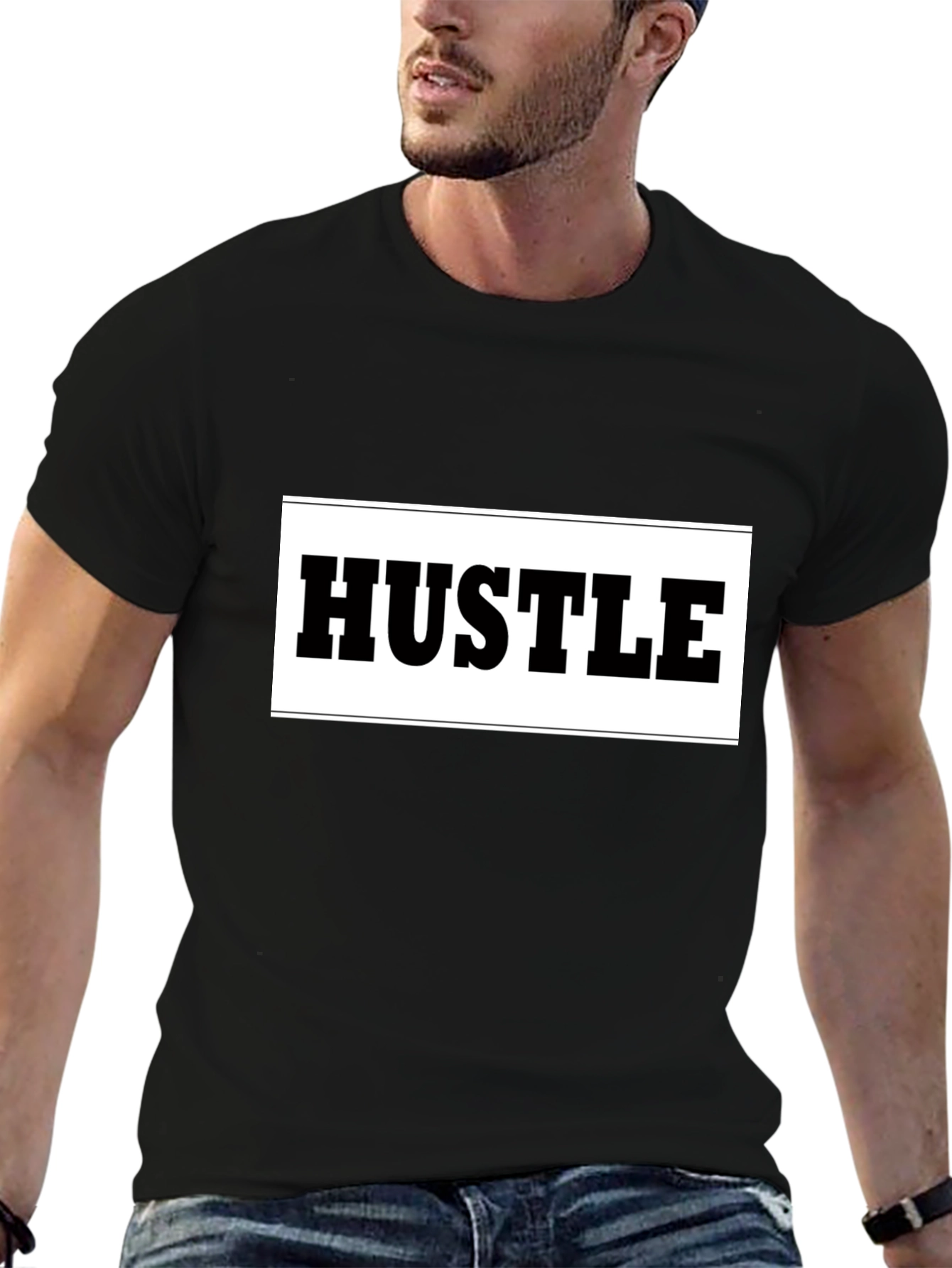 Hustle Graphic Print Mens T-Shirt