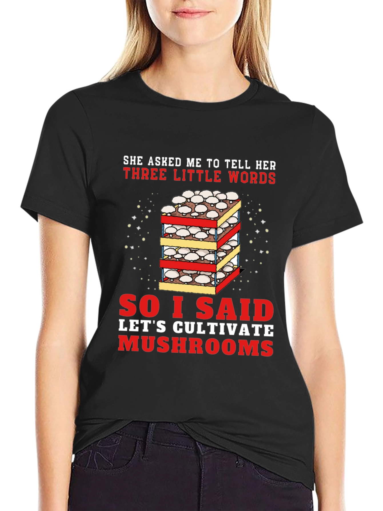 Cultivate Mushrooms Graphic T-Shirt