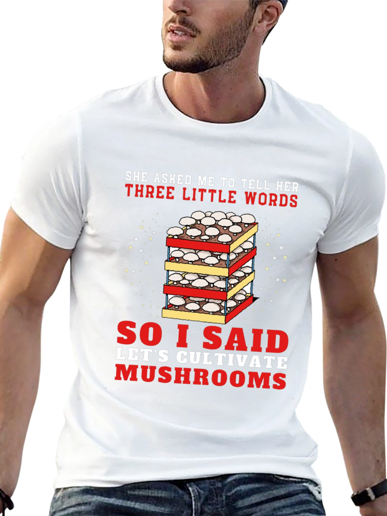 Cultivate Mushrooms Graphic T-Shirt
