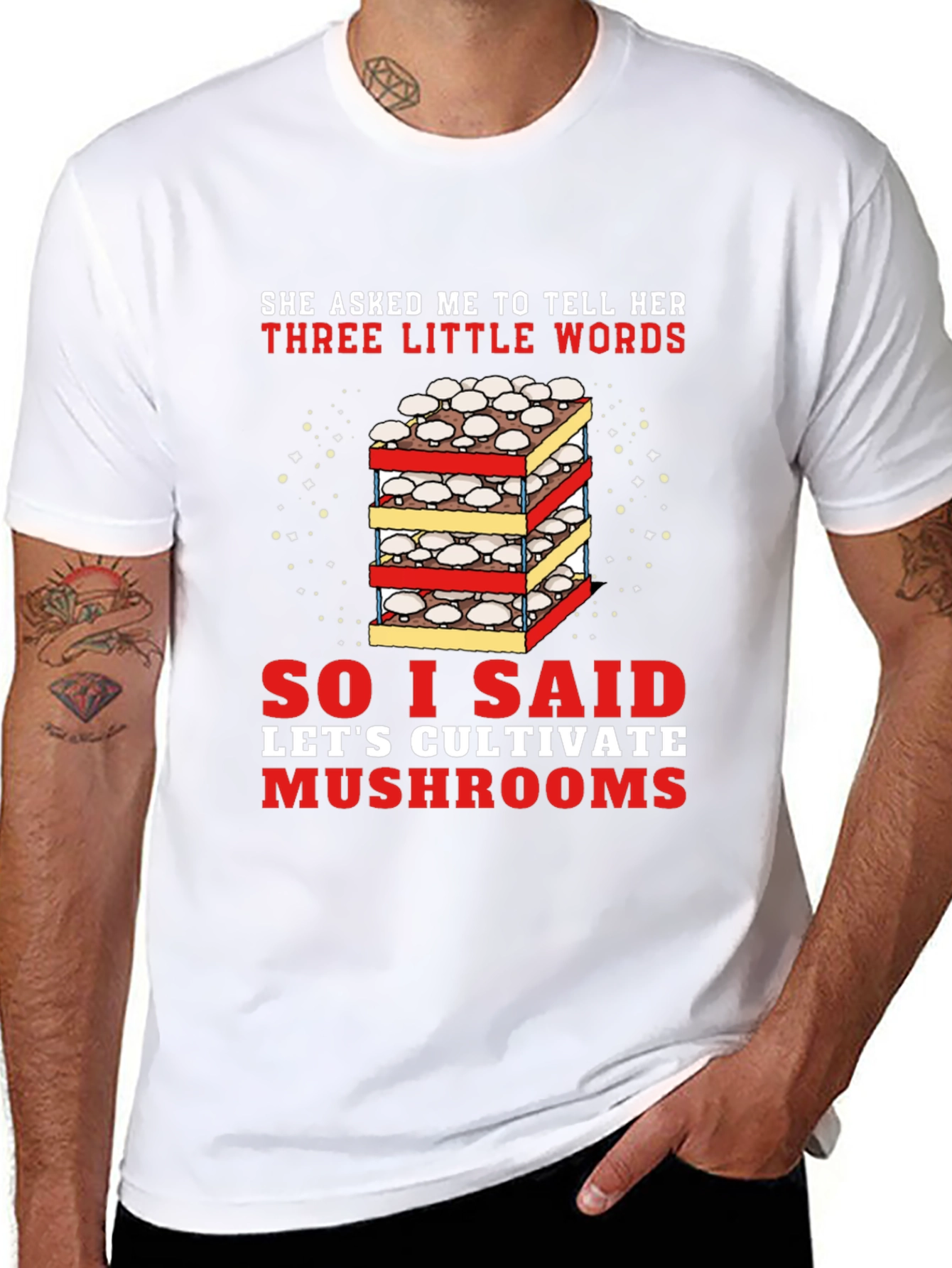 Cultivate Mushrooms Graphic T-Shirt