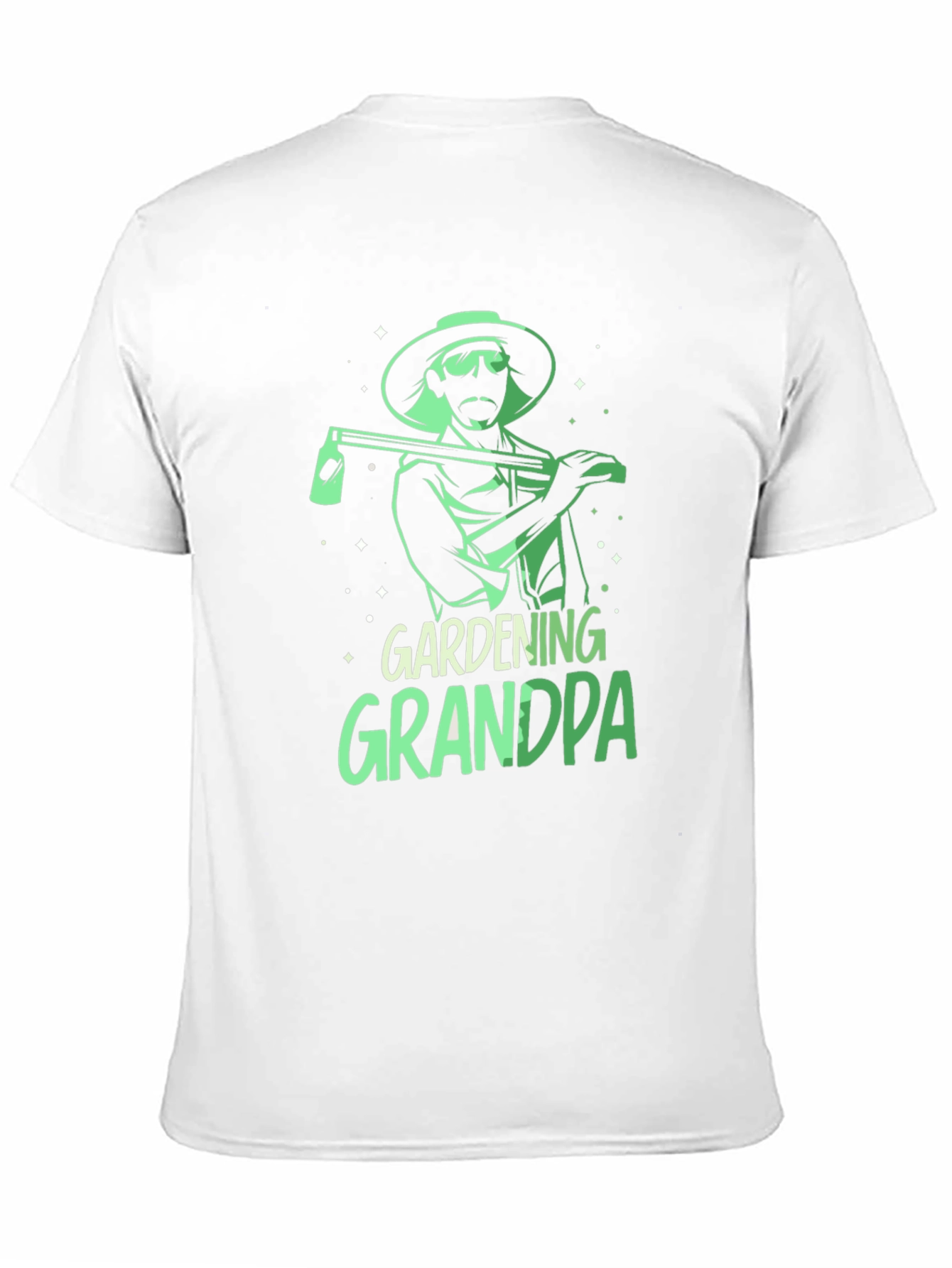 Gardening Grandpa T-Shirt - Black Graphic Tee
