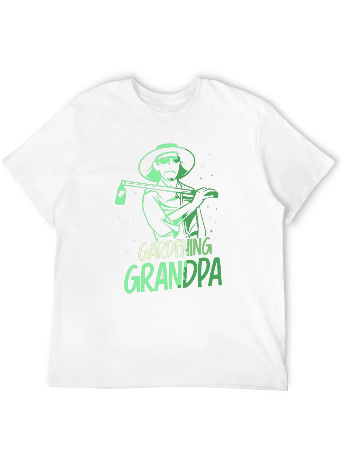 Gardening Grandpa T-Shirt - Black Graphic Tee