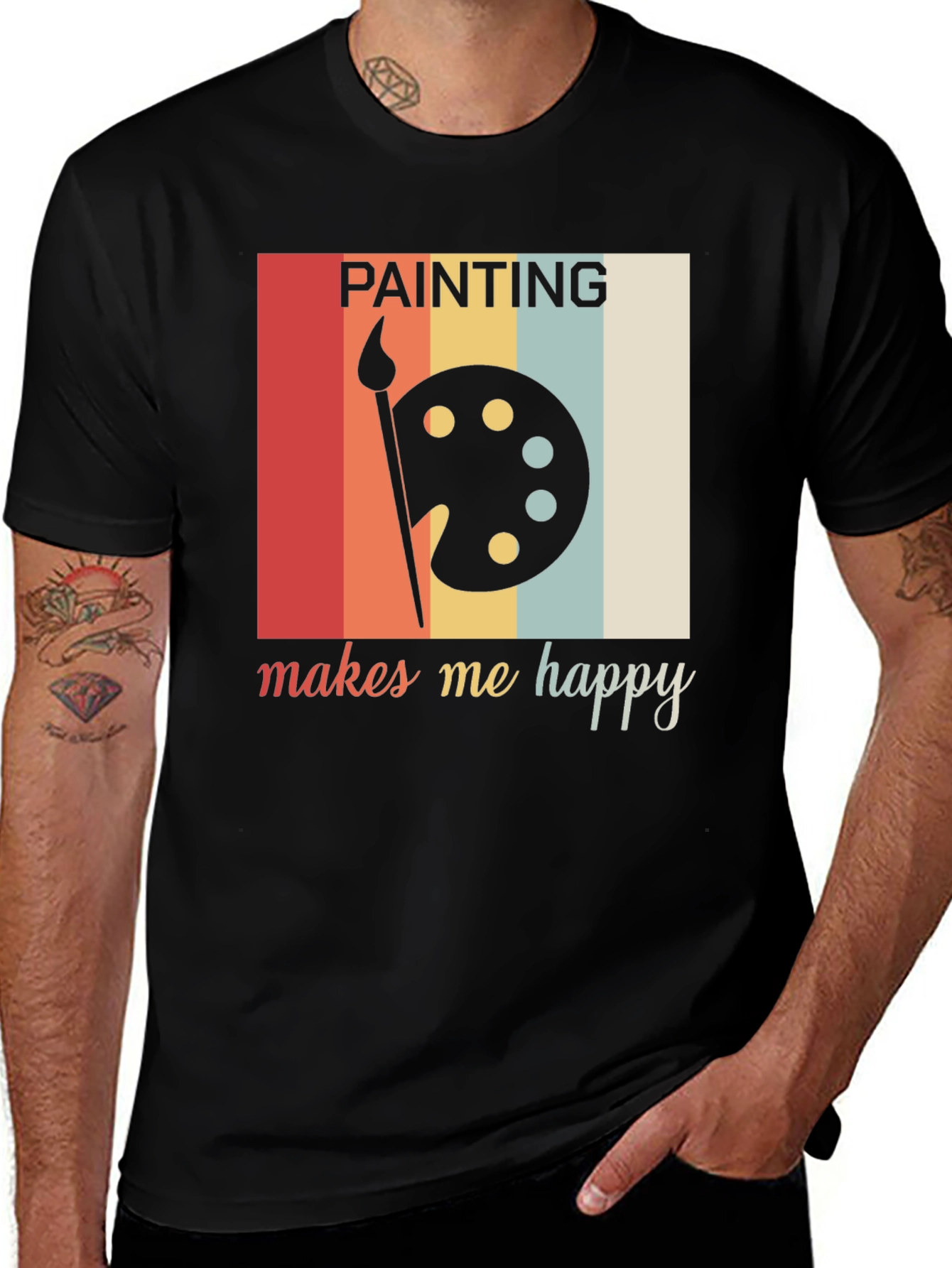 Painting Makes Me Happy Graphic Tee