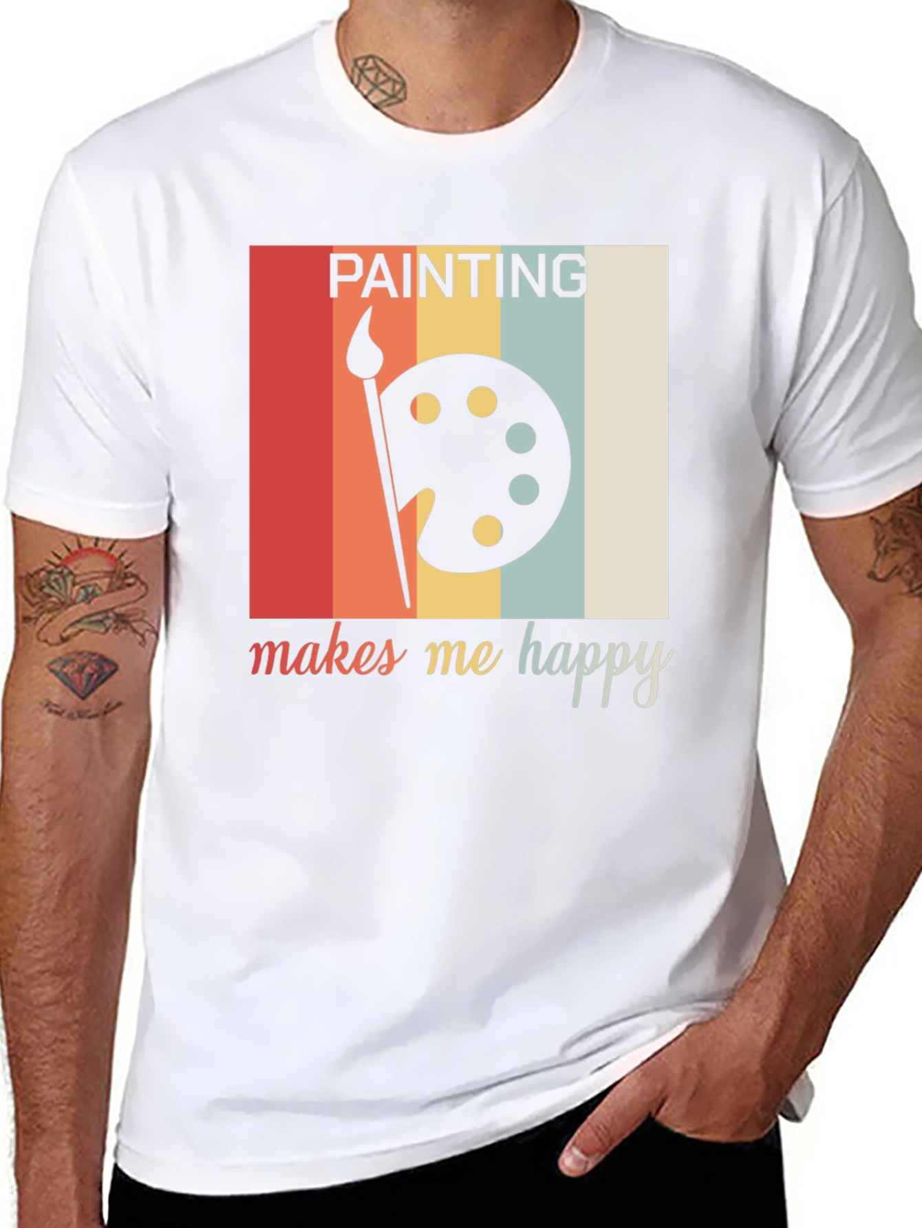 Painting Makes Me Happy Graphic Tee