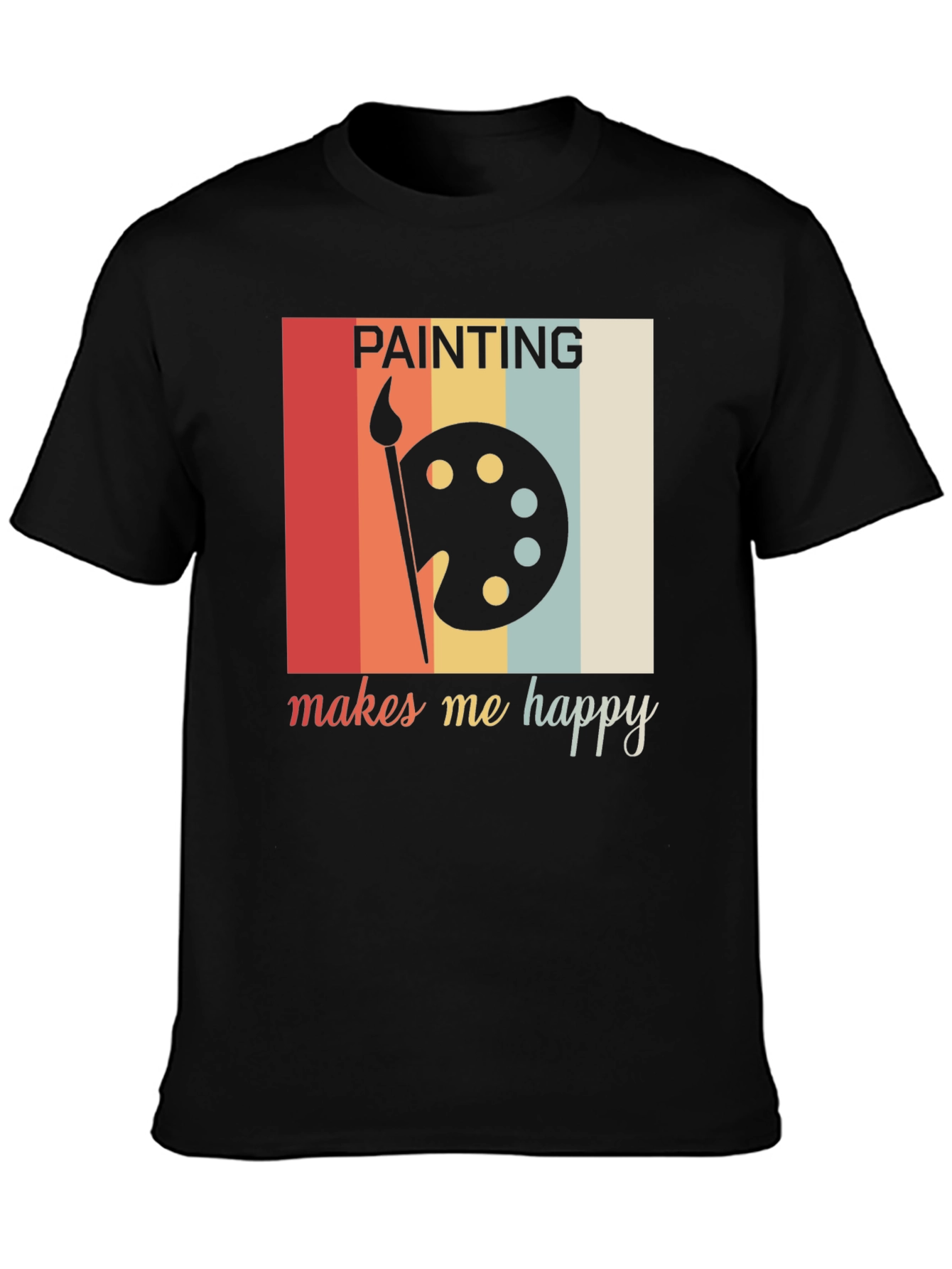 Painting Makes Me Happy Graphic Tee