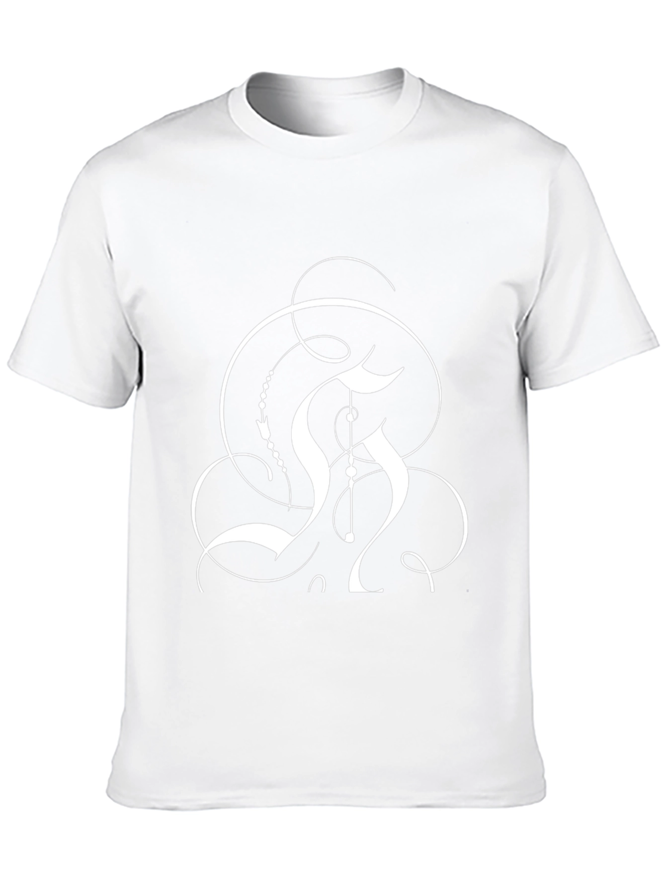 Abstract Graphic Black T-Shirt - Modern Style