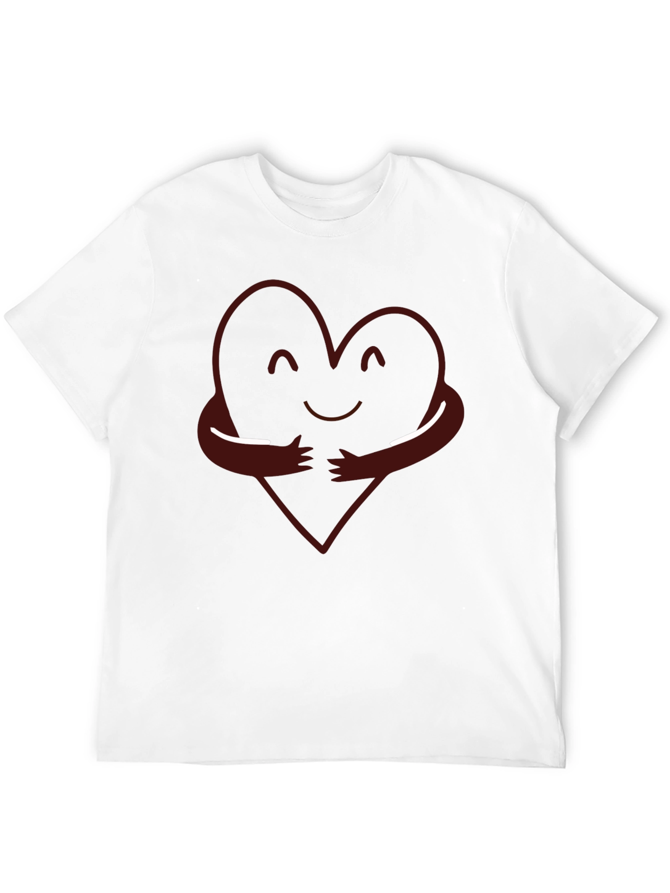 Heart Hug Graphic T-Shirt - Soft Cotton Blend Tee