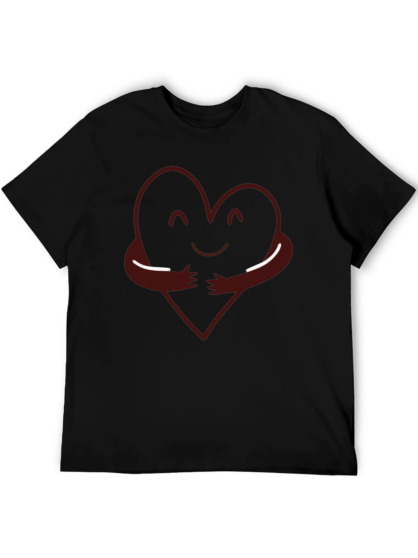 Heart Hug Graphic T-Shirt - Soft Cotton Blend Tee