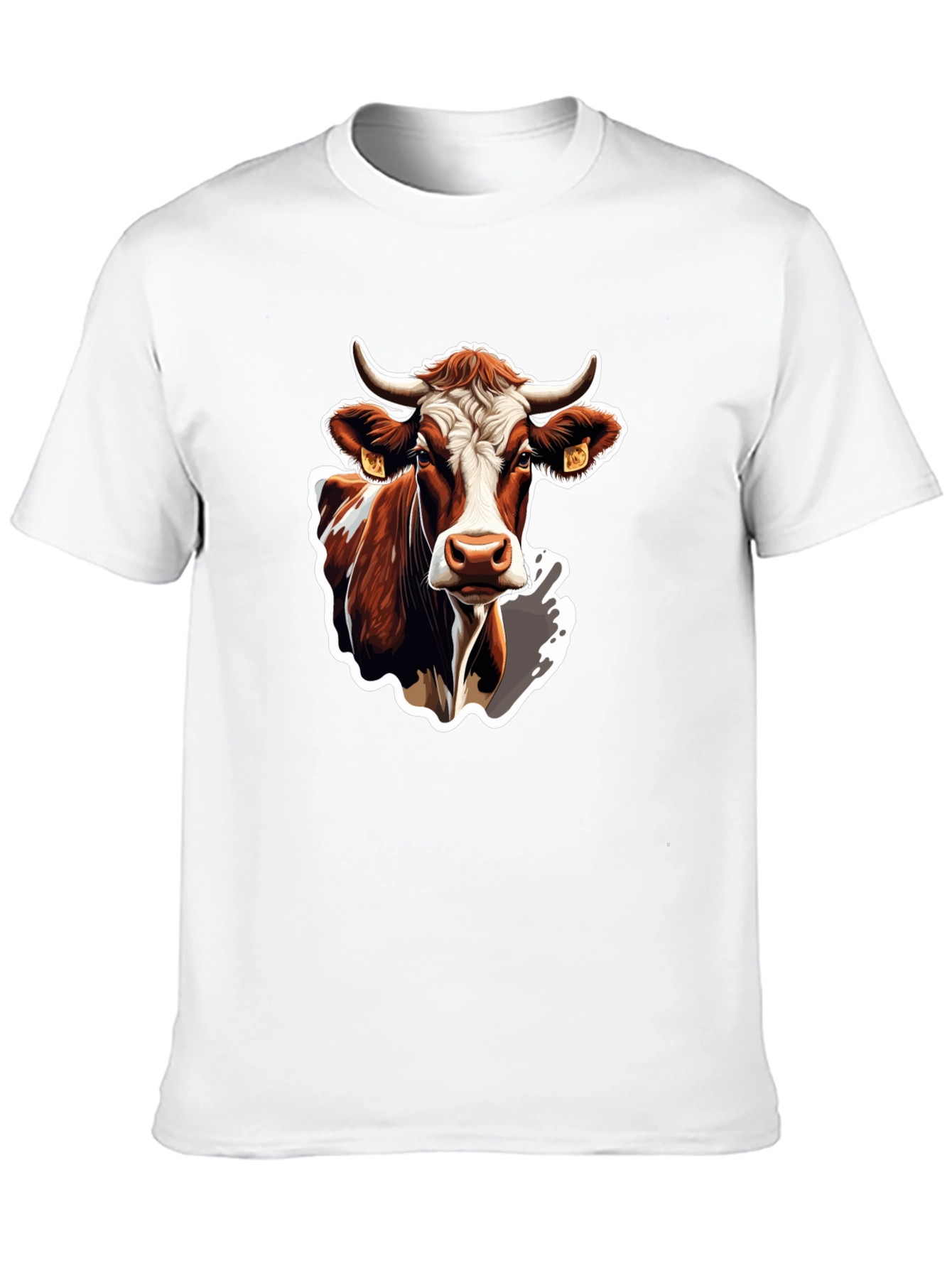 Cow Graphic Black T-Shirt