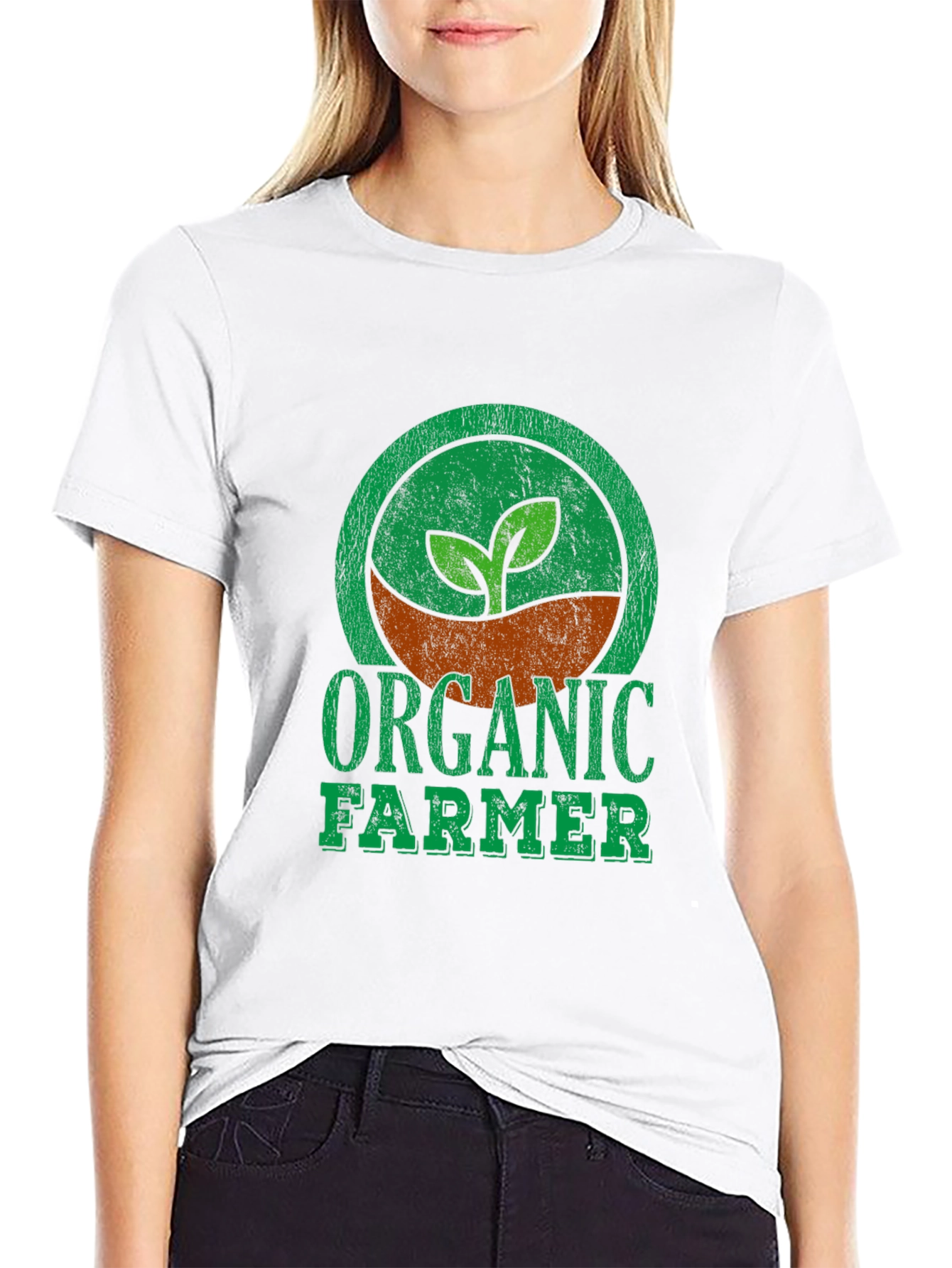 Organic Farmer Graphic T-Shirt - Eco-Friendly Cotton