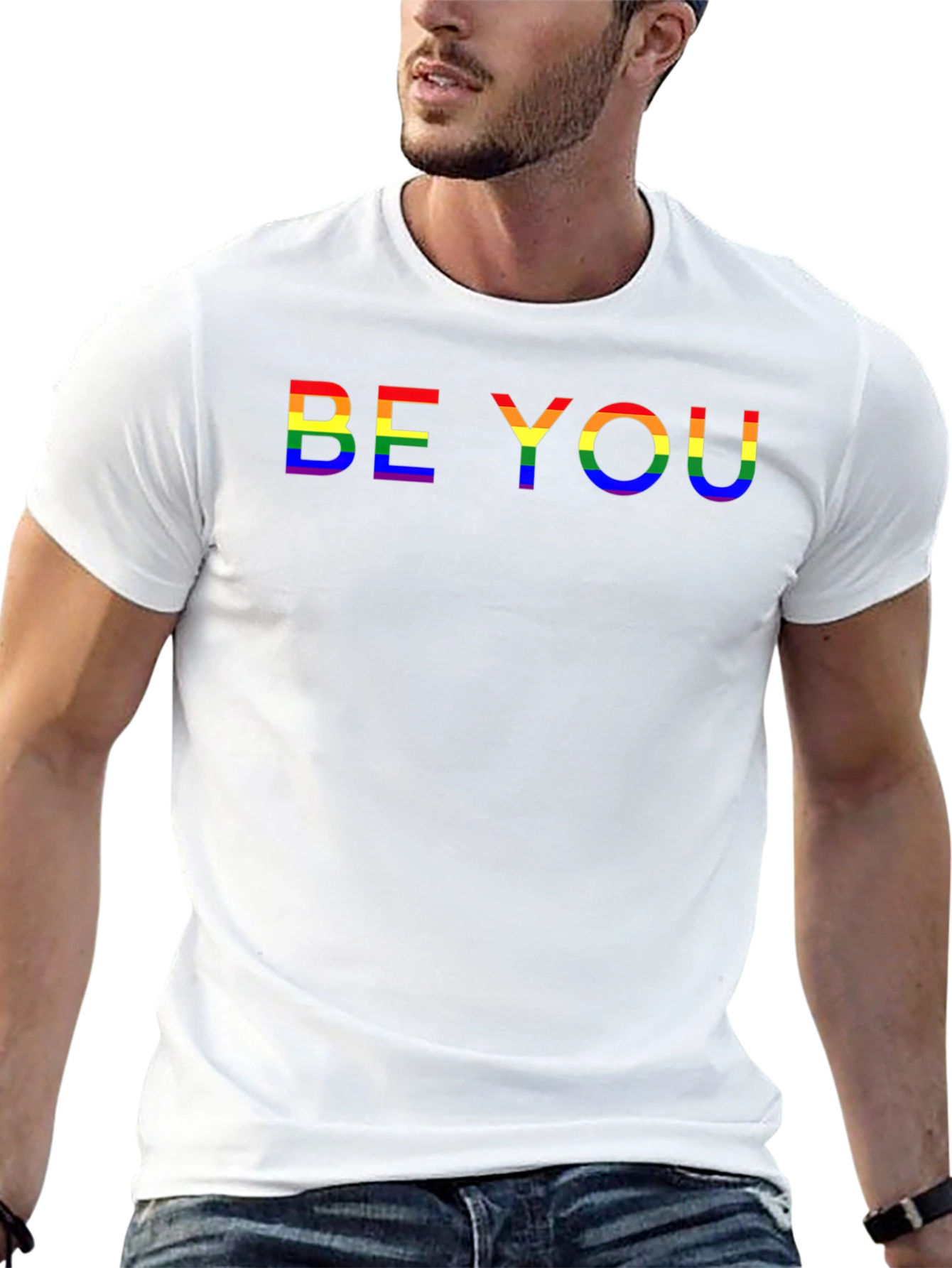 Be You Rainbow Pride T-Shirt - Black LGBTQ Tee