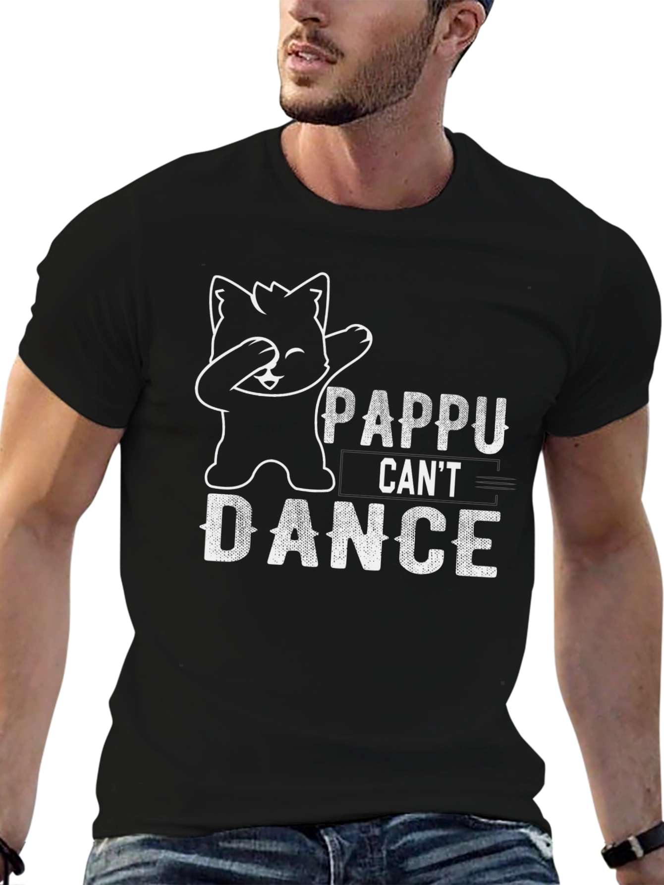 Pappu Cant Dance Black Graphic Tee