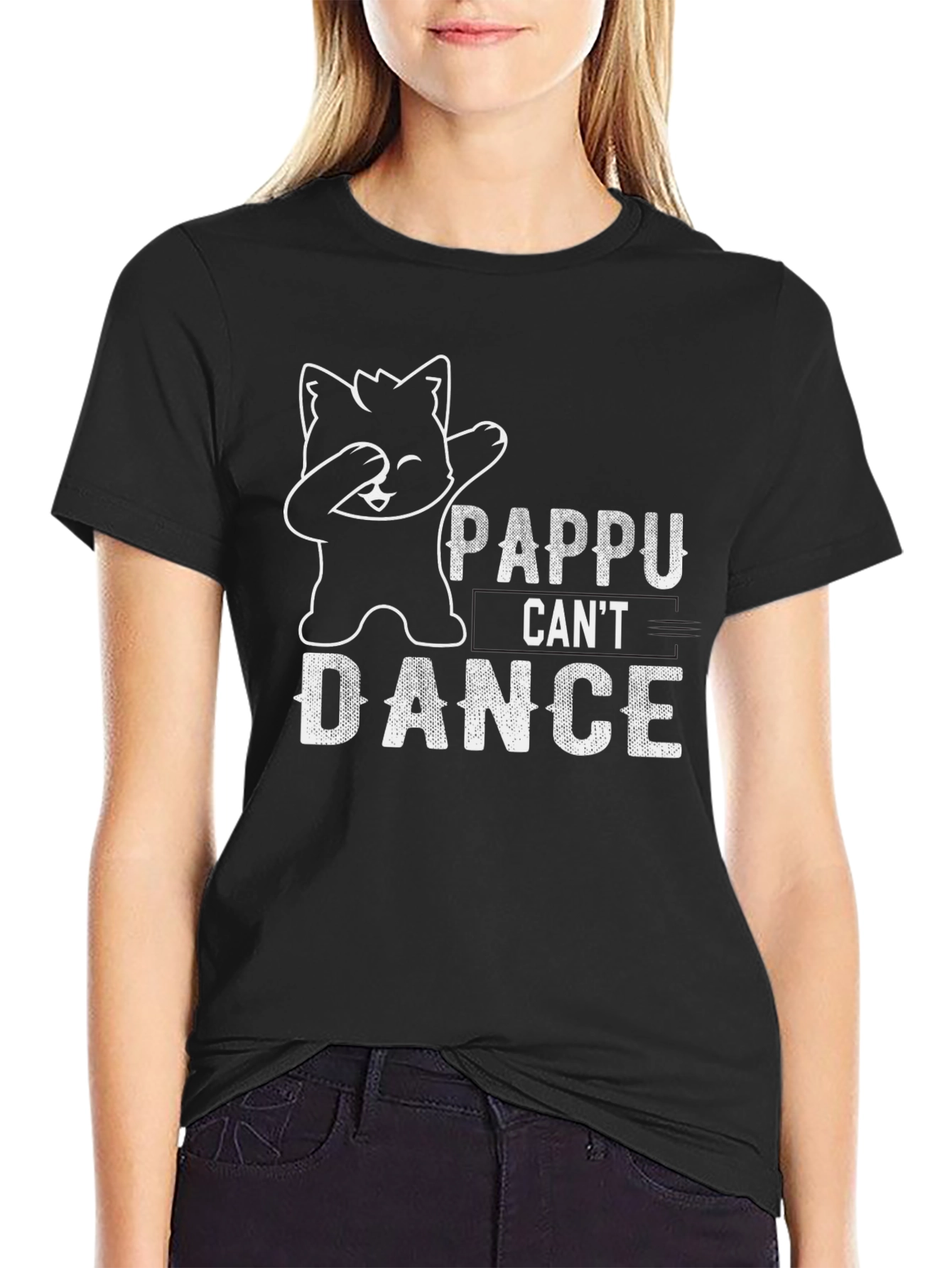 Pappu Cant Dance Black Graphic Tee