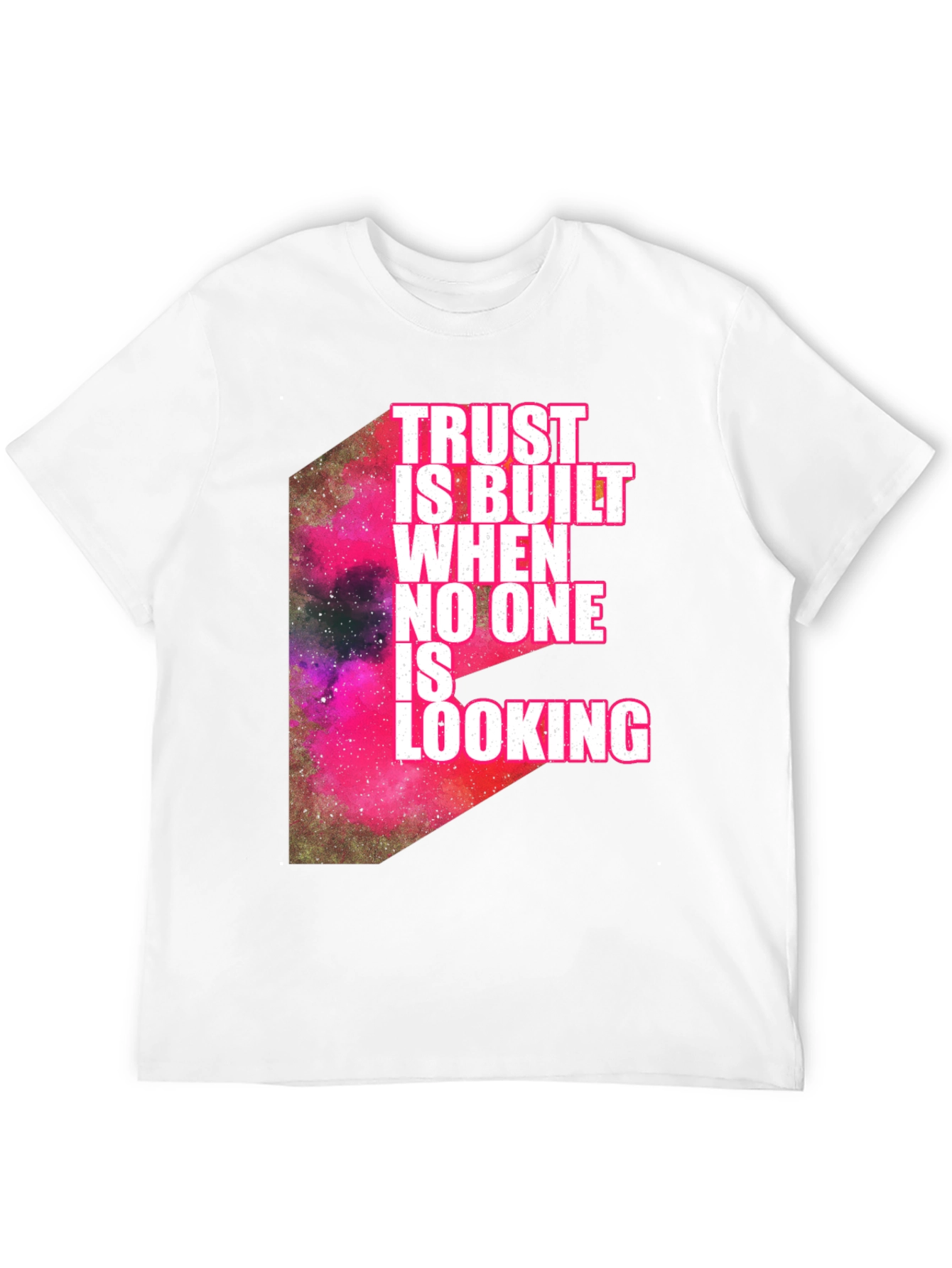 Trust is Built Mens Black Graphic Tee