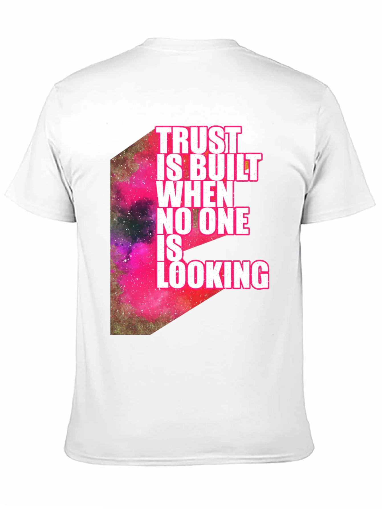 Trust is Built Mens Black Graphic Tee