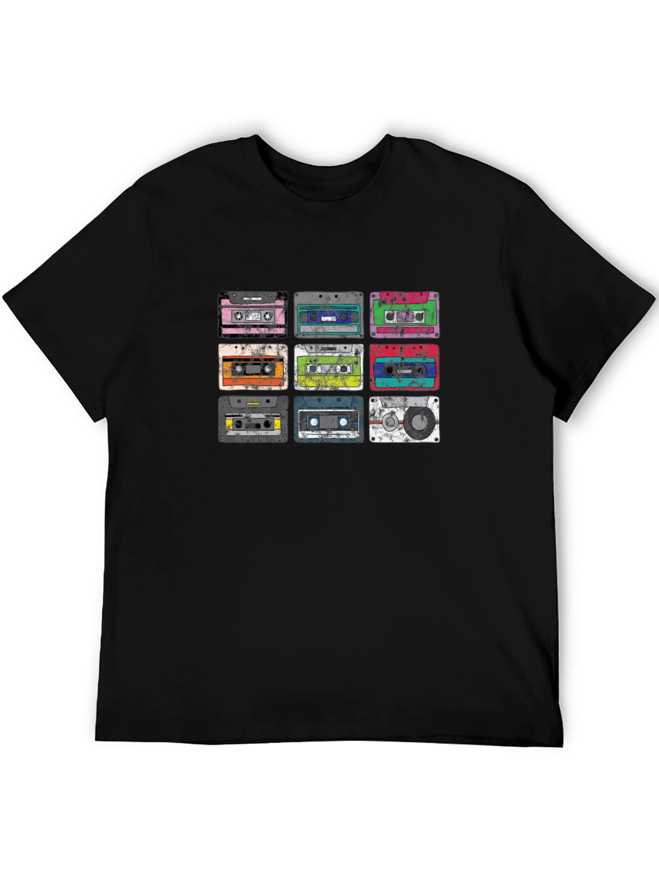 Retro Cassette Tape Graphic Tee - Classic Audio Style