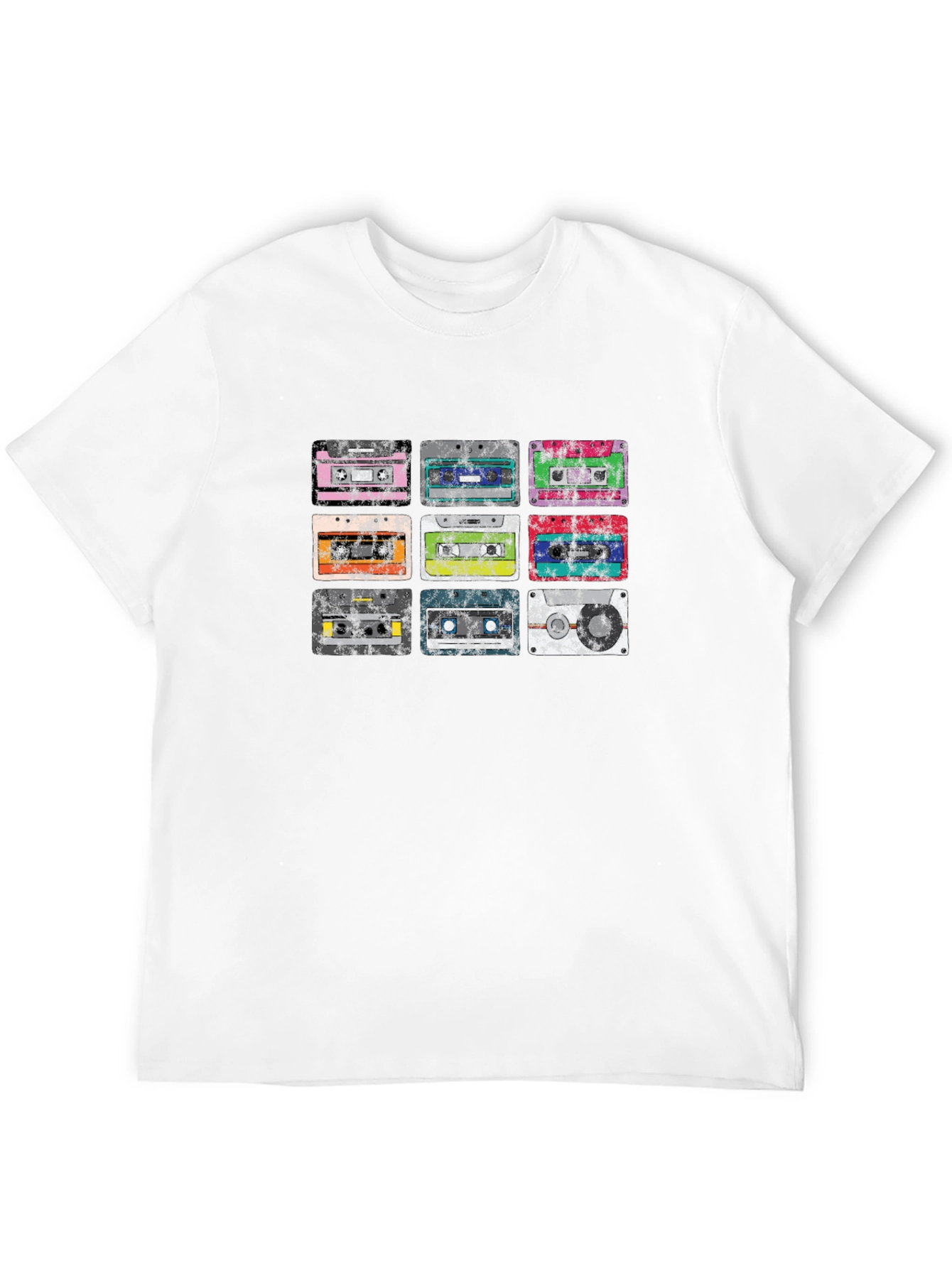 Retro Cassette Tape Graphic Tee - Classic Audio Style