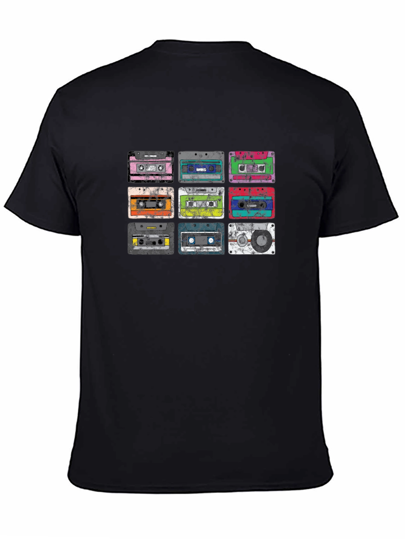 Retro Cassette Tape Graphic Tee - Classic Audio Style