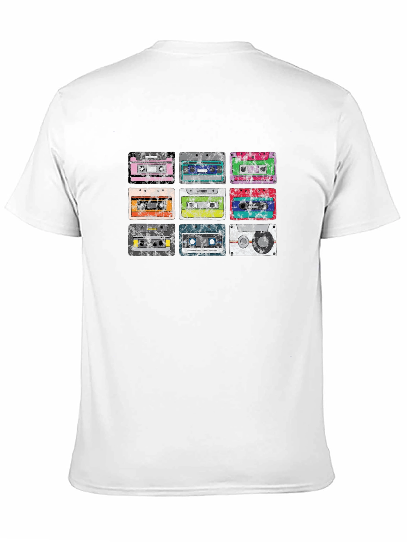 Retro Cassette Tape Graphic Tee - Classic Audio Style
