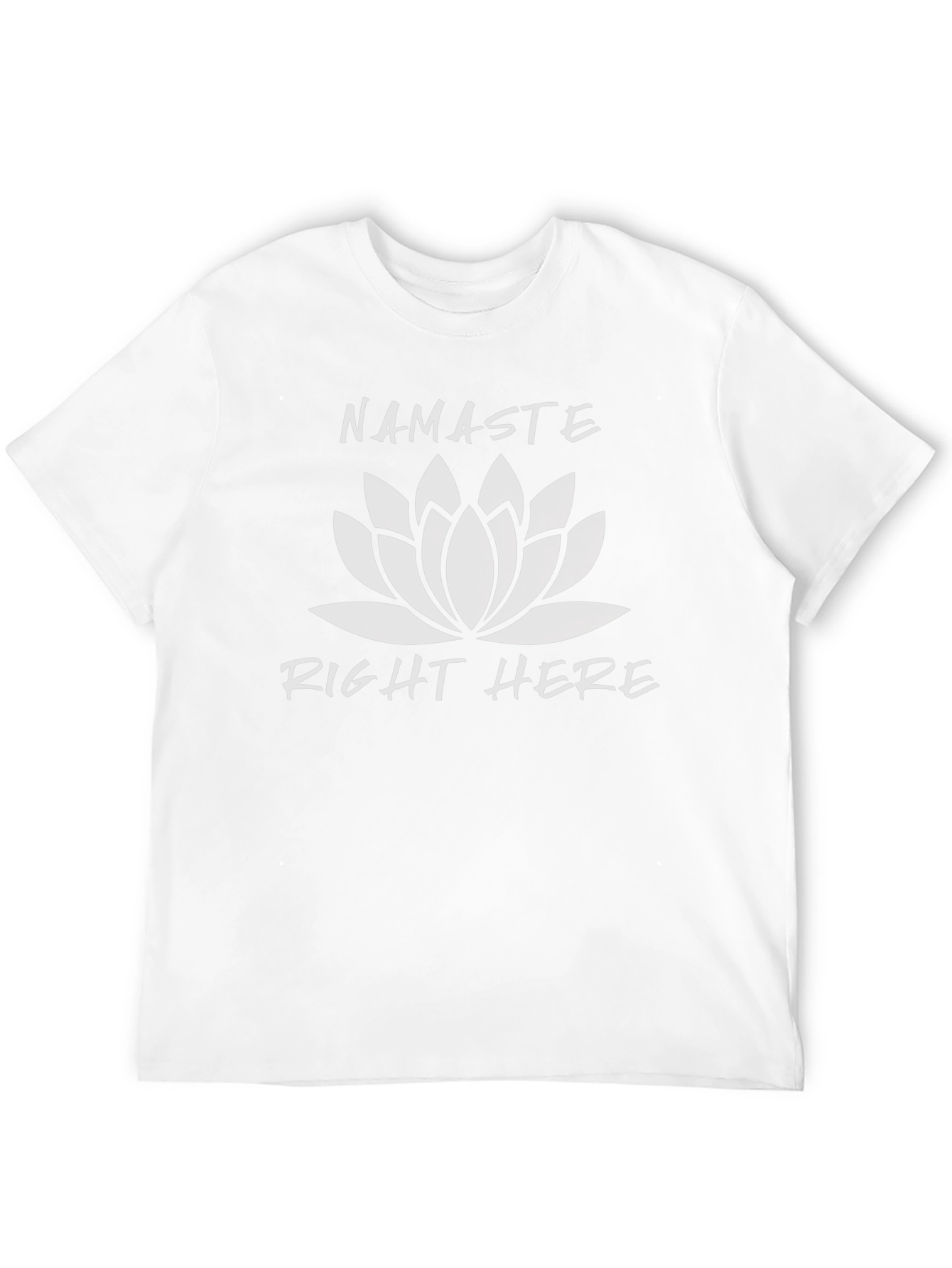 Namaste Right Here Graphic Tee - Black