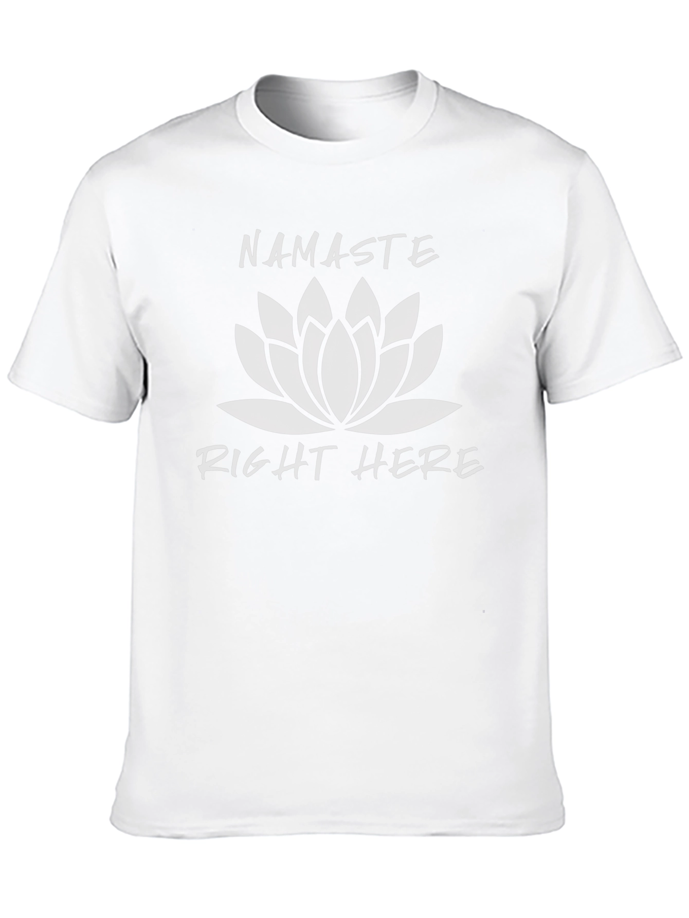Namaste Right Here Graphic Tee - Black