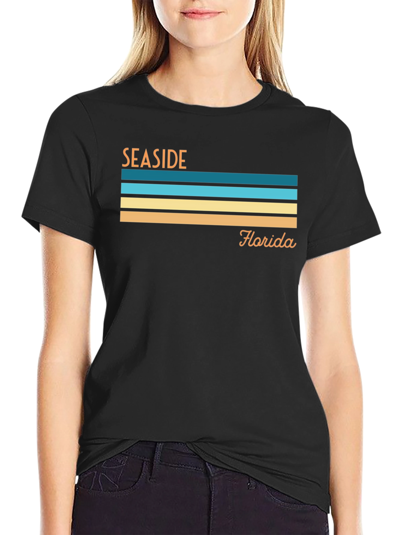 Seaside Florida Retro Graphic T-Shirt