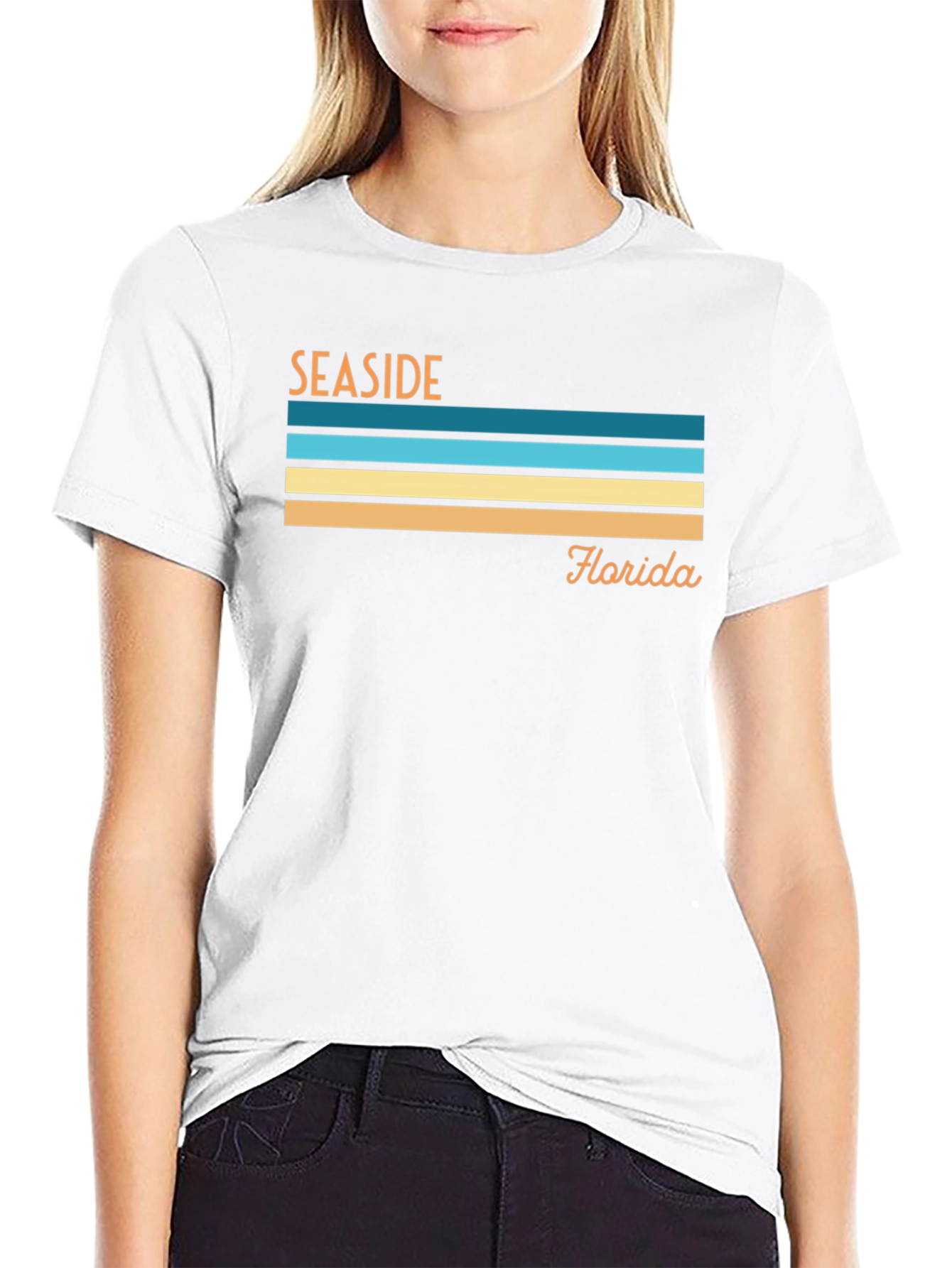 Seaside Florida Retro Graphic T-Shirt