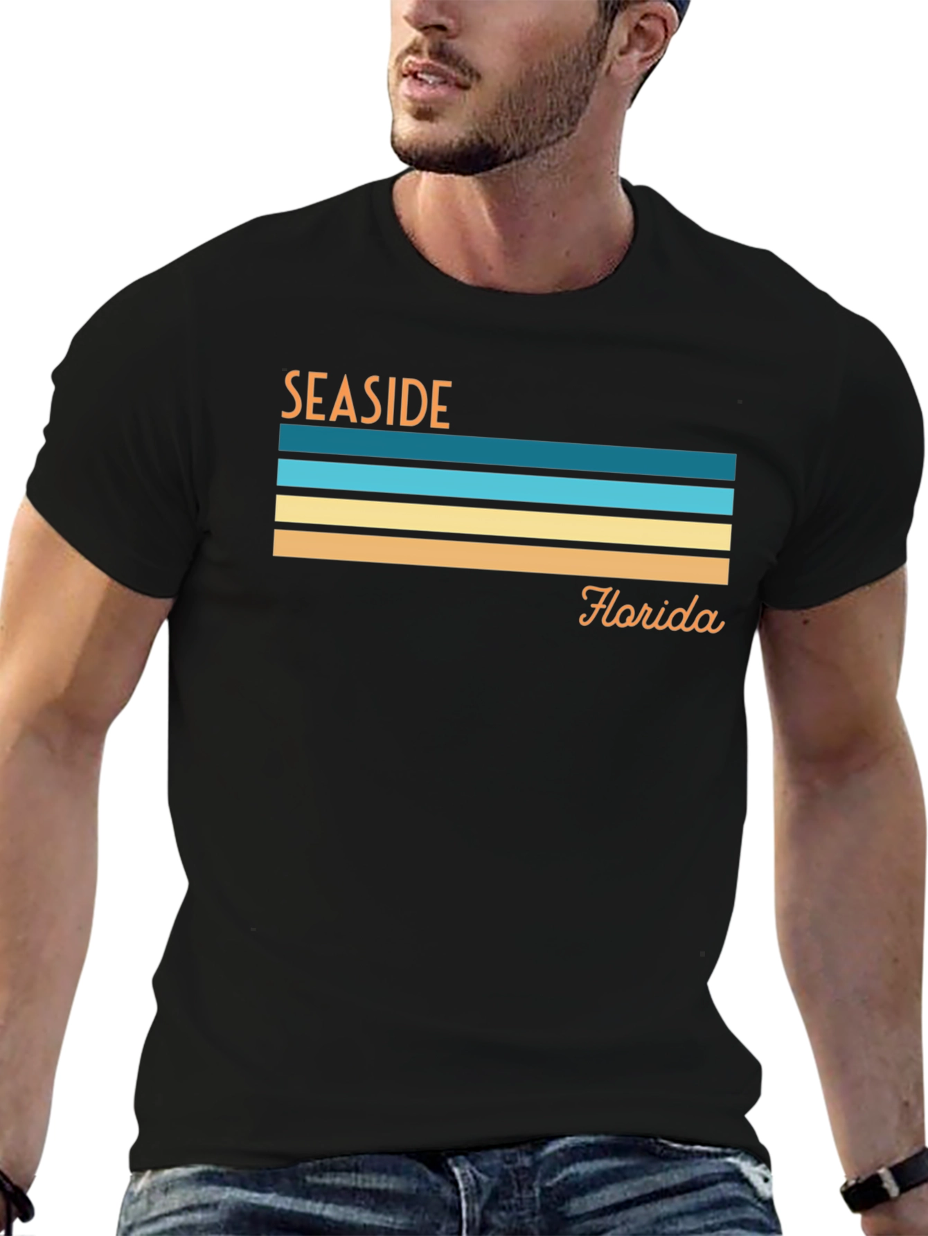 Seaside Florida Retro Graphic T-Shirt