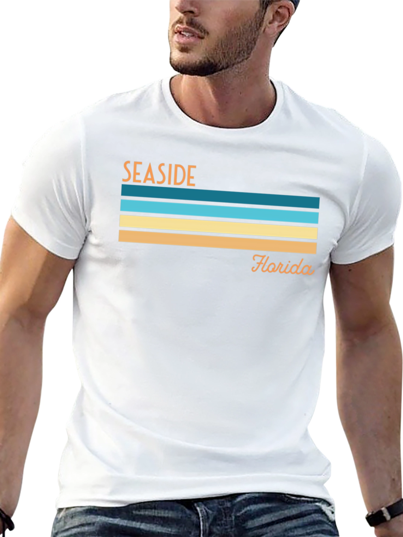 Seaside Florida Retro Graphic T-Shirt